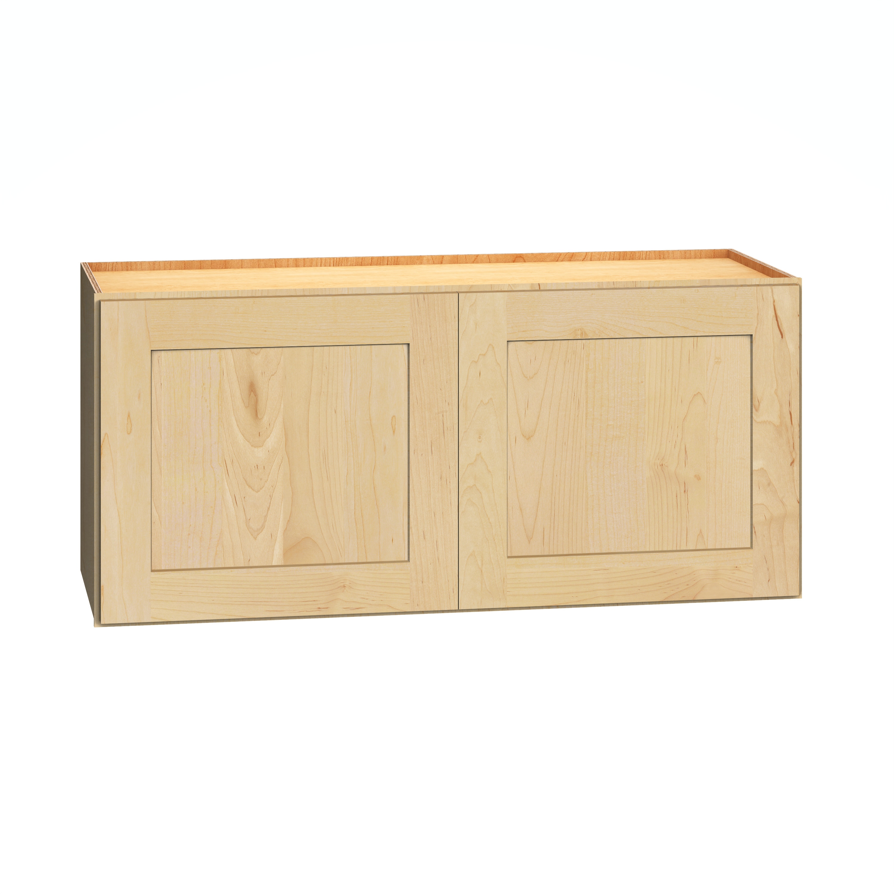 Diamond Express 62J-W3315 Jamestown 33-in W x 15-in H x 12-in D Natural Light Brown Wall Fully assembled Plywood Cabinet (Recessed Panel Shaker)