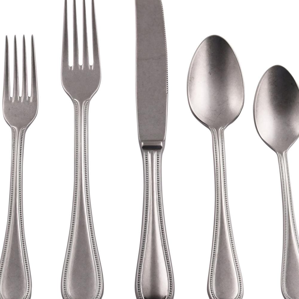 Mepra MPRS494  107622020P Perla Pewter Flatware Set- 20 Piece