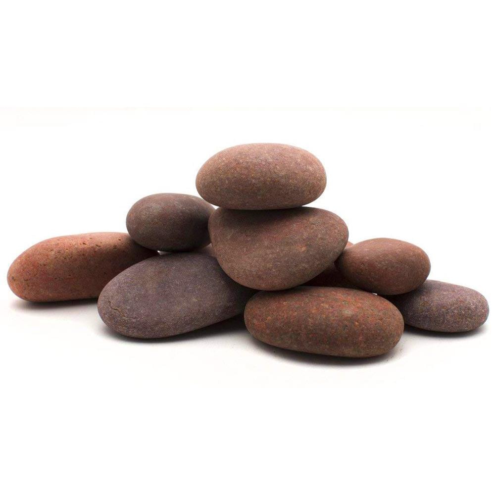 Rain Forest RFRBP5-30-P54 1620-lb Red Mexican Beach Pebbles