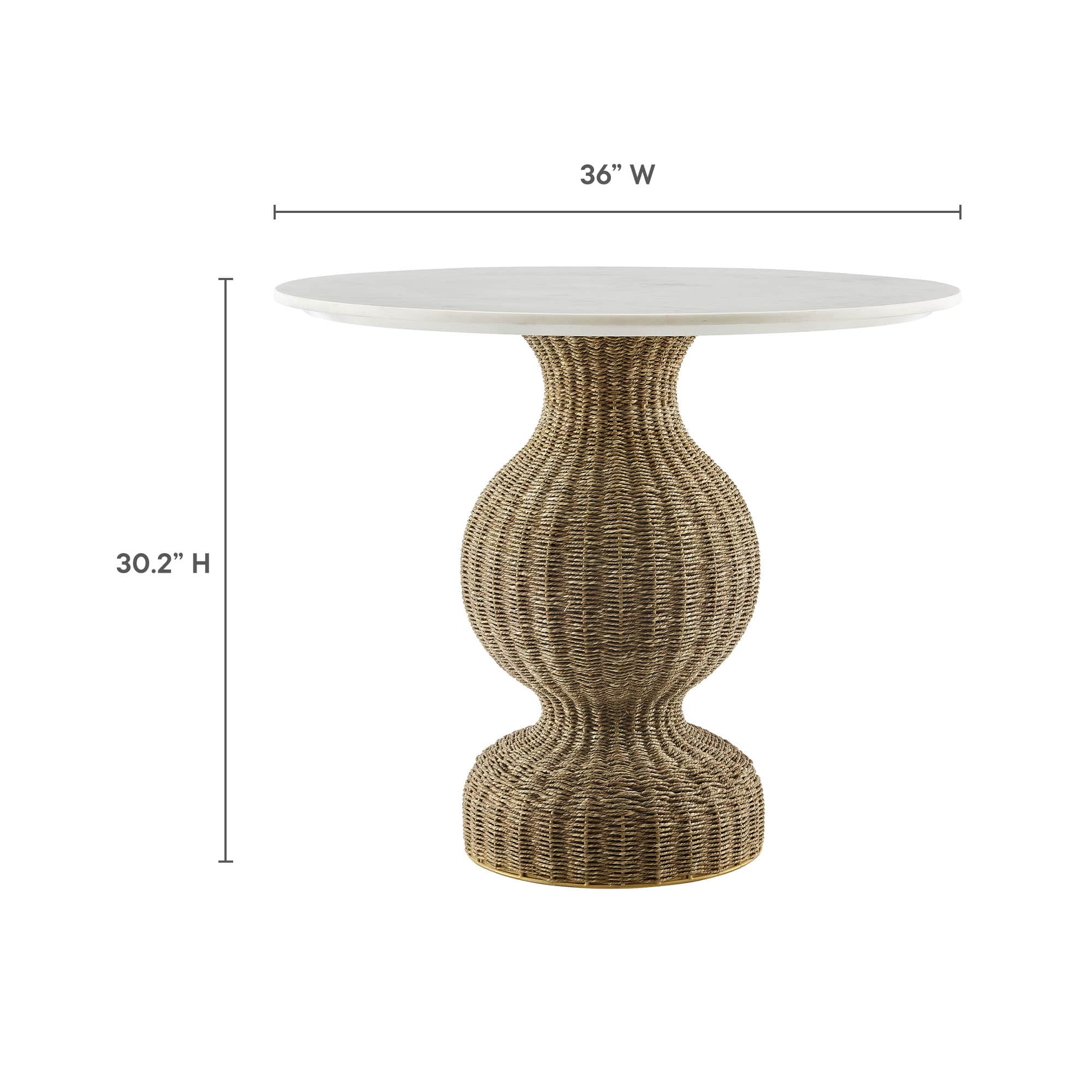 Modway EEI-7195-WHI-NAT Dining-Tables - View #3