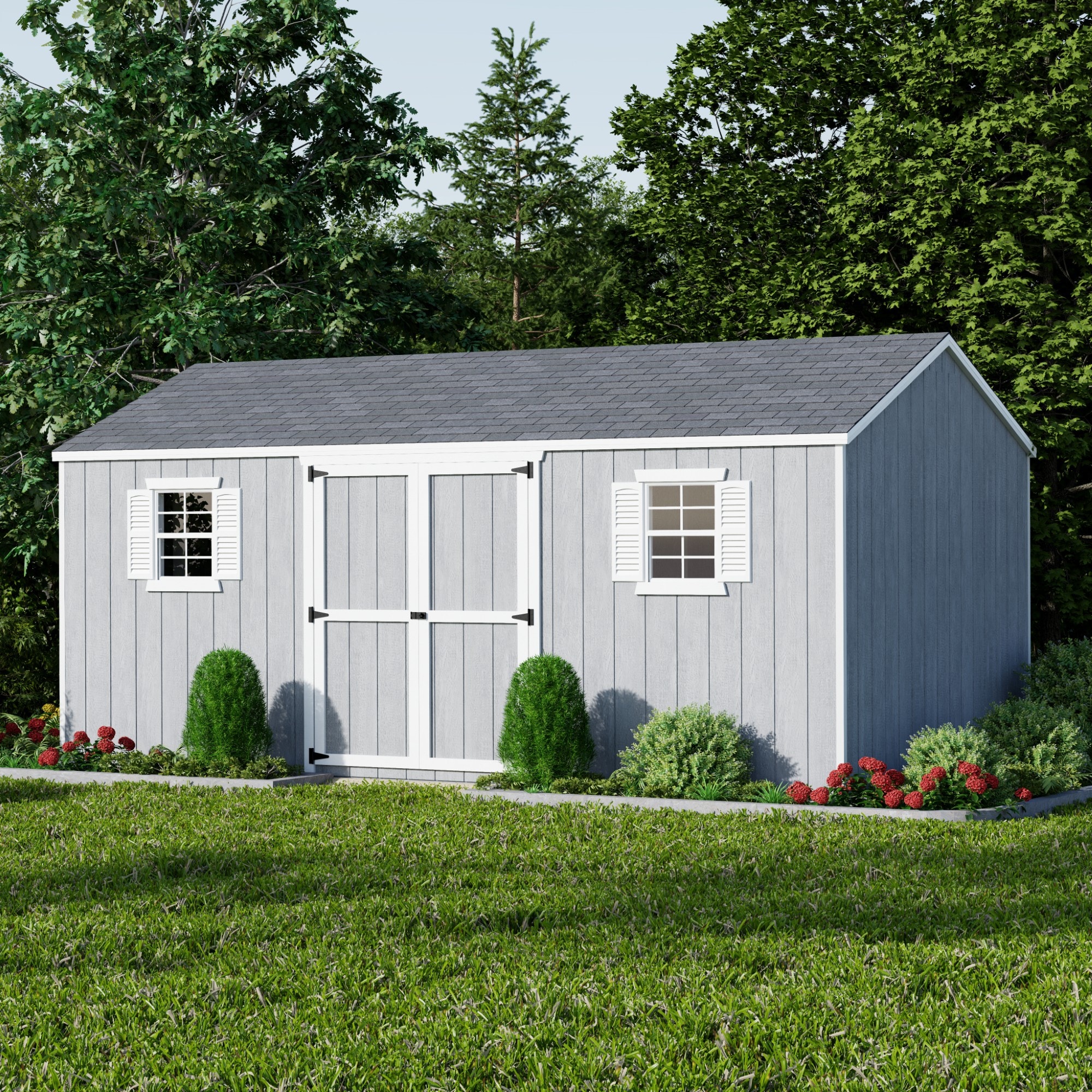 Little Cottage Co 10X18 VWS-PC Wood-Storage-Buildings - View #2