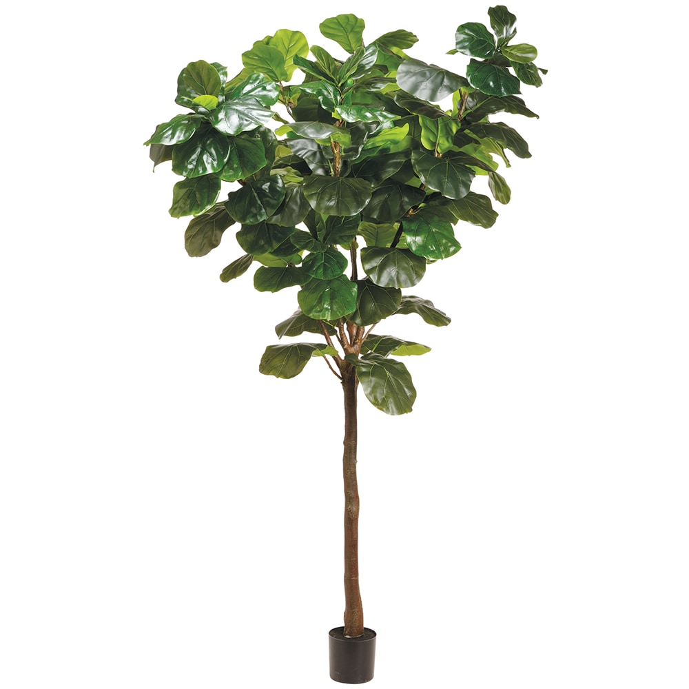 Allstate Floral 108-in Green Indoor Floor Fiddle Leaf Artificial Tree