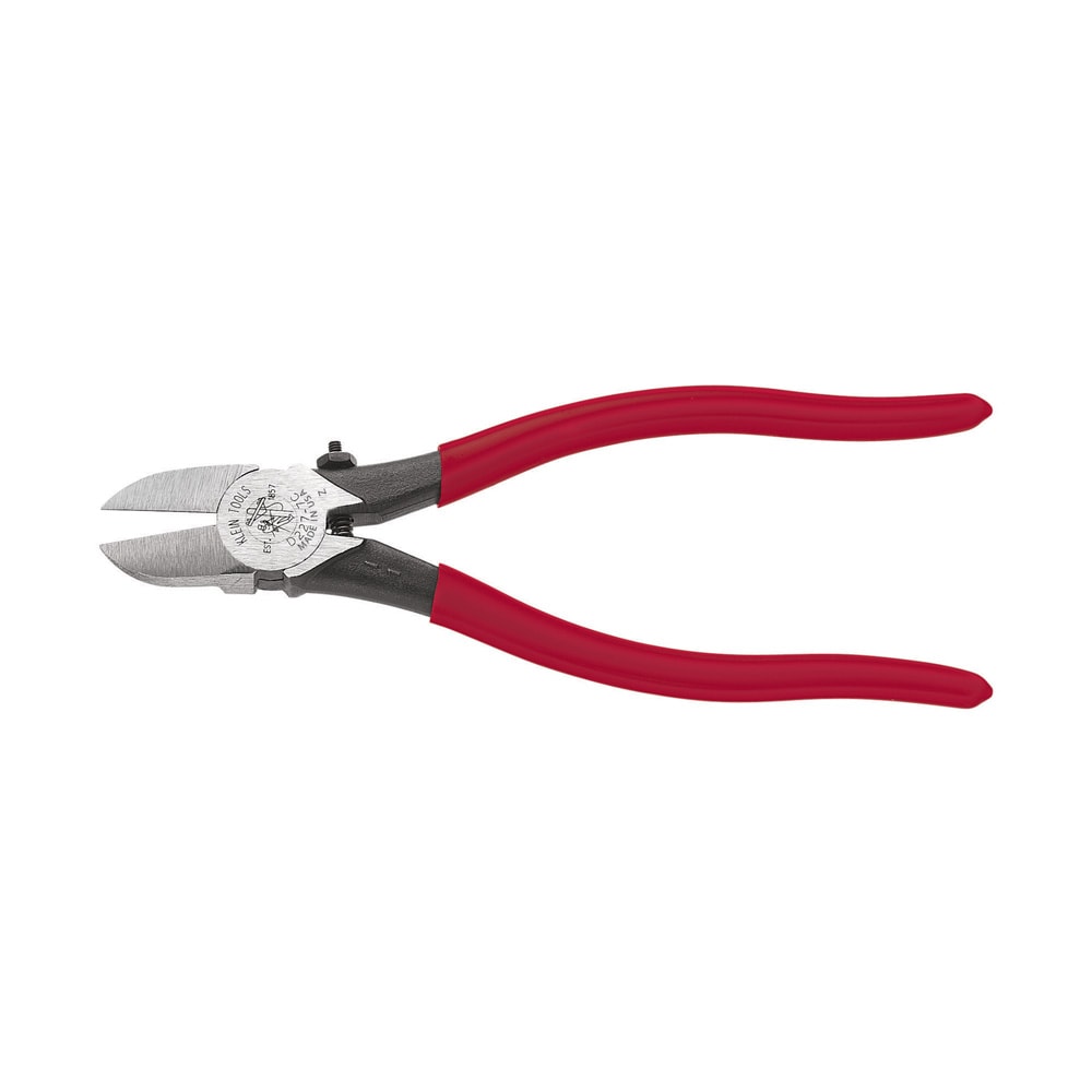 Klein Tools D2277C Diagonal Cutting Pliers, Spring-Loaded, Plastic Cutting, 7-Inch