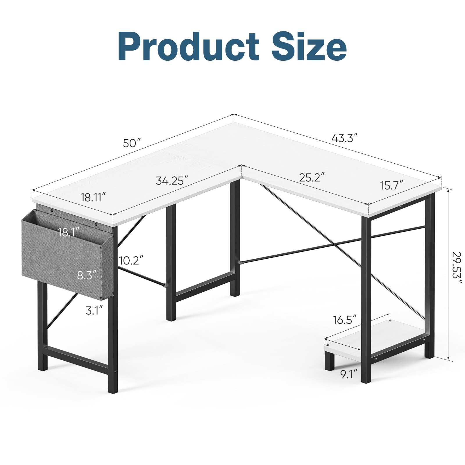 Sweetcrispy L-D-L02-49IN-WTWOOD desks - View #8