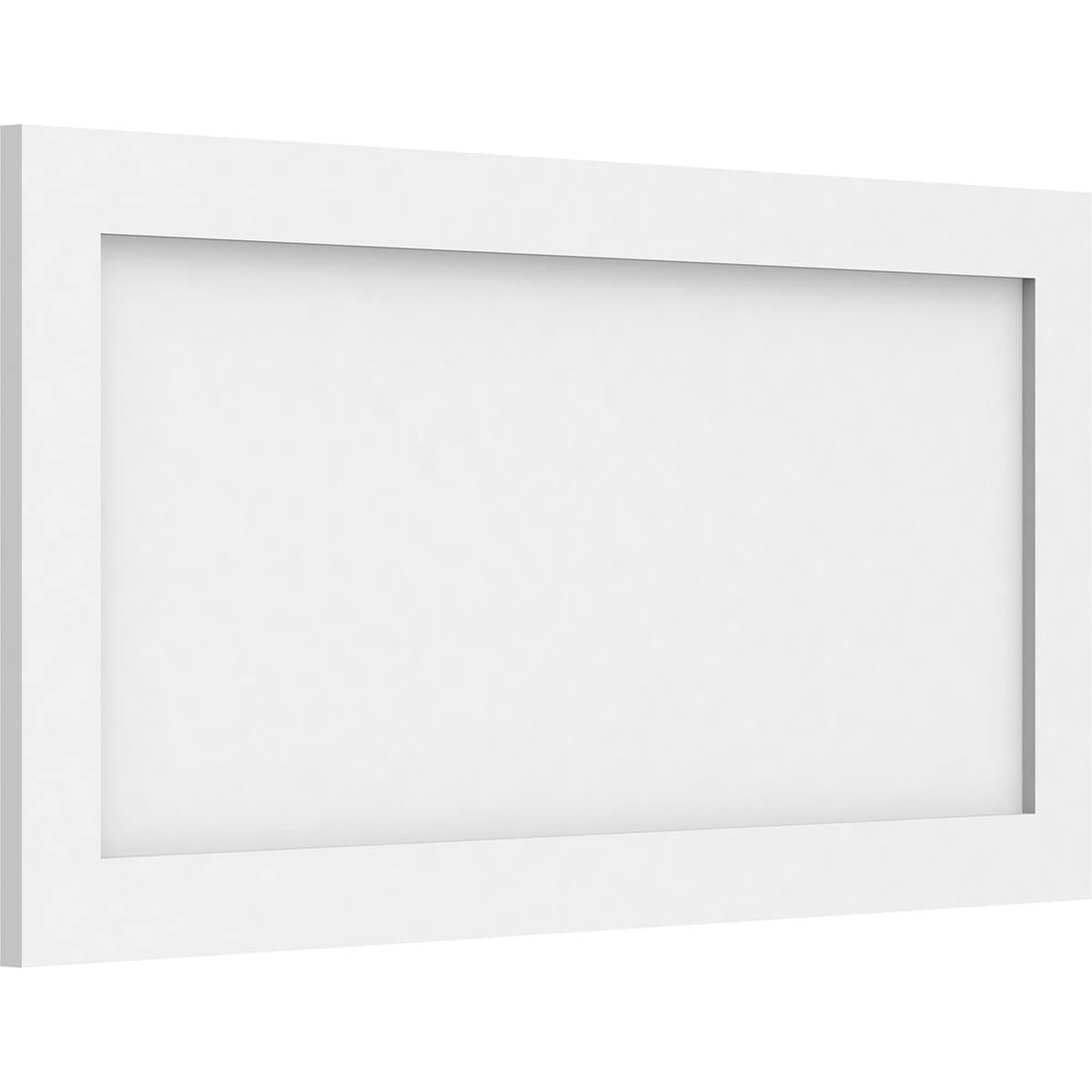 Ekena Millwork WALP32X16X062CNL 32-in x 16-in Smooth Paintable/Stainable White PVC Fretwork Wall Panel (