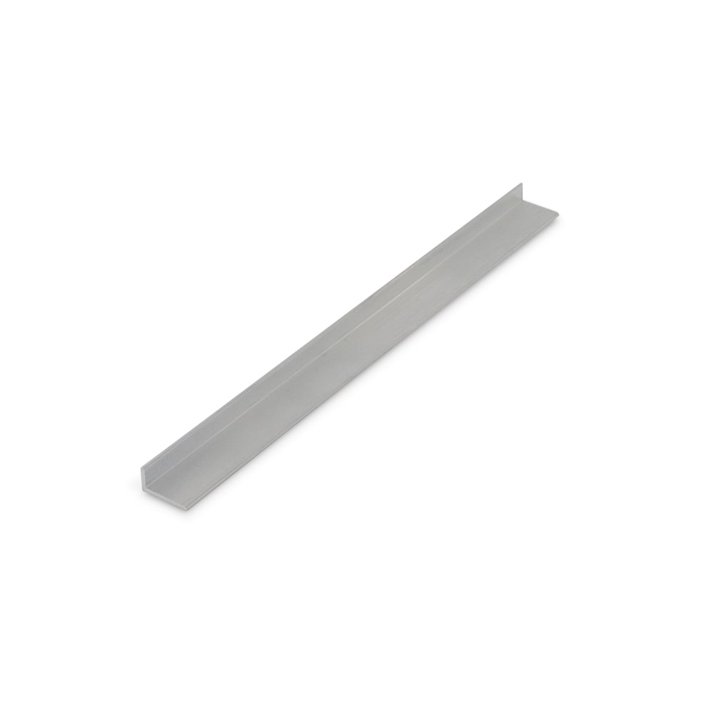 Outwater 3P1.27.02279 Mill Finish 1/4-in x 1/2-in x 3/64 (.050-in) Thick Aluminum Angle Moulding 46-in Lengths (Pack of 3)
