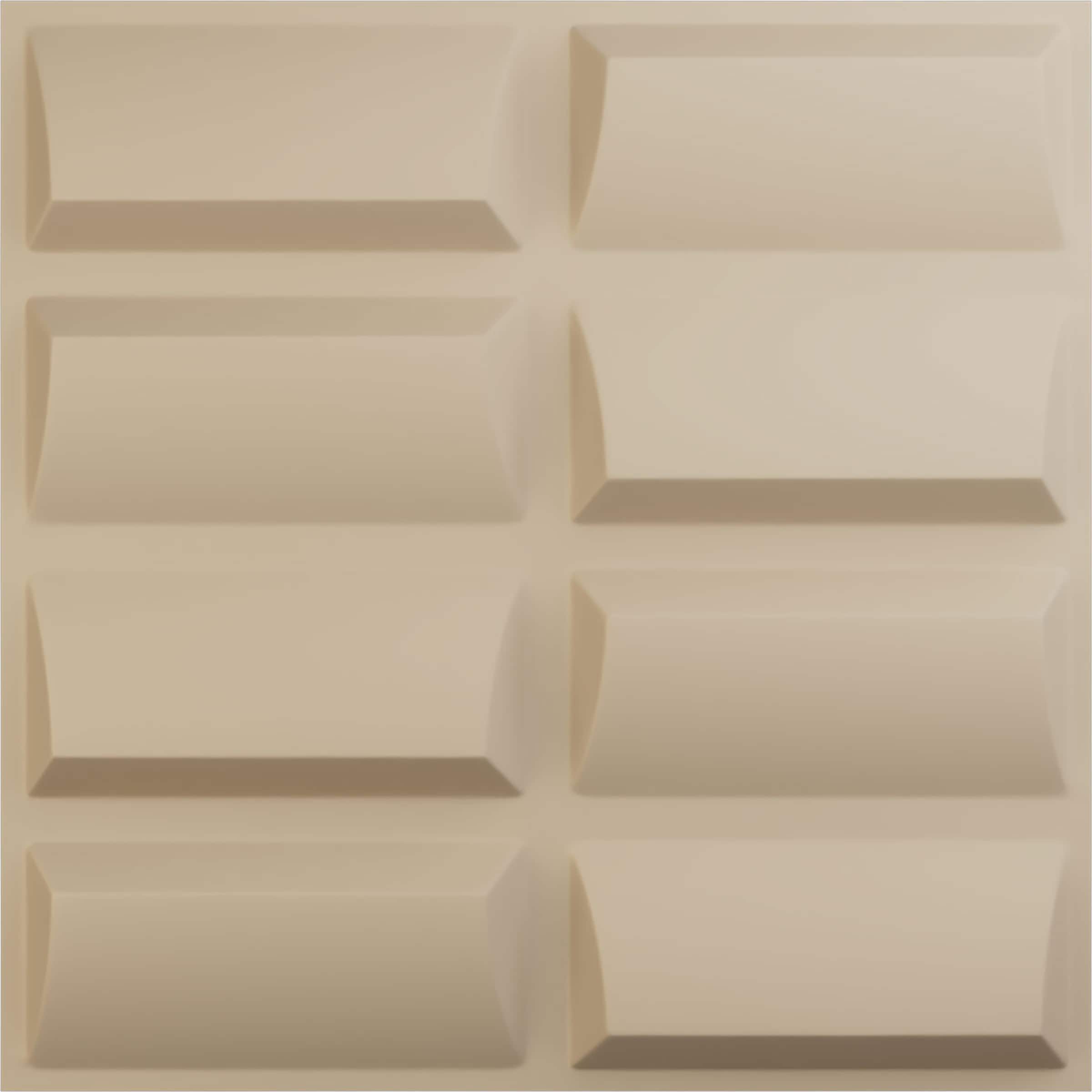 Ekena Millwork WP20X20RBGBE 19-5/8-in x 19-5/8-in Embossed Paintable/Stainable Brown/Tan PVC Wall Panel (