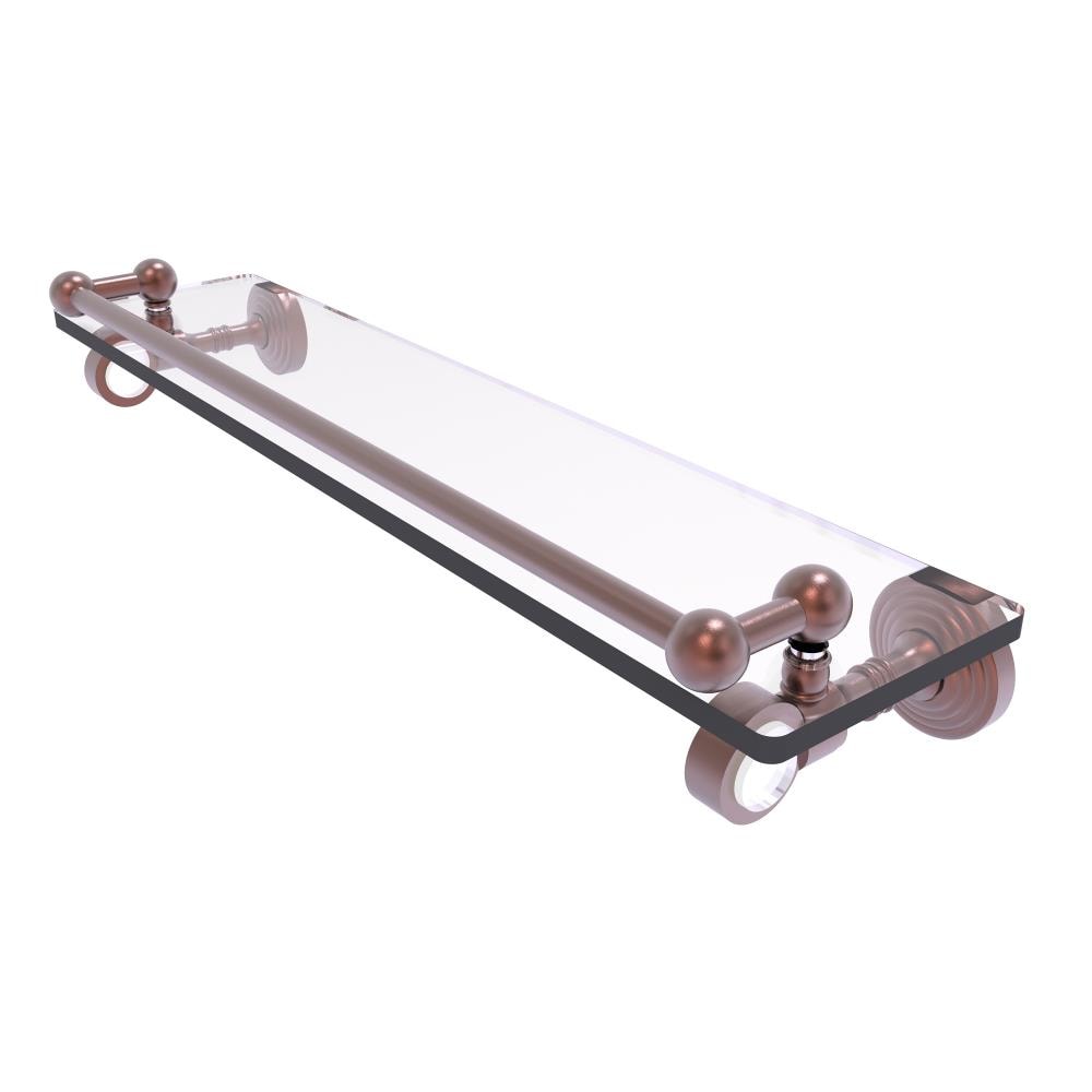 Allied Brass PG-1-22-GAL-CA Pacific Grove Antique Copper Wall mount Bathroom Shelf ( 22-in x 3.5-in x 5-in )
