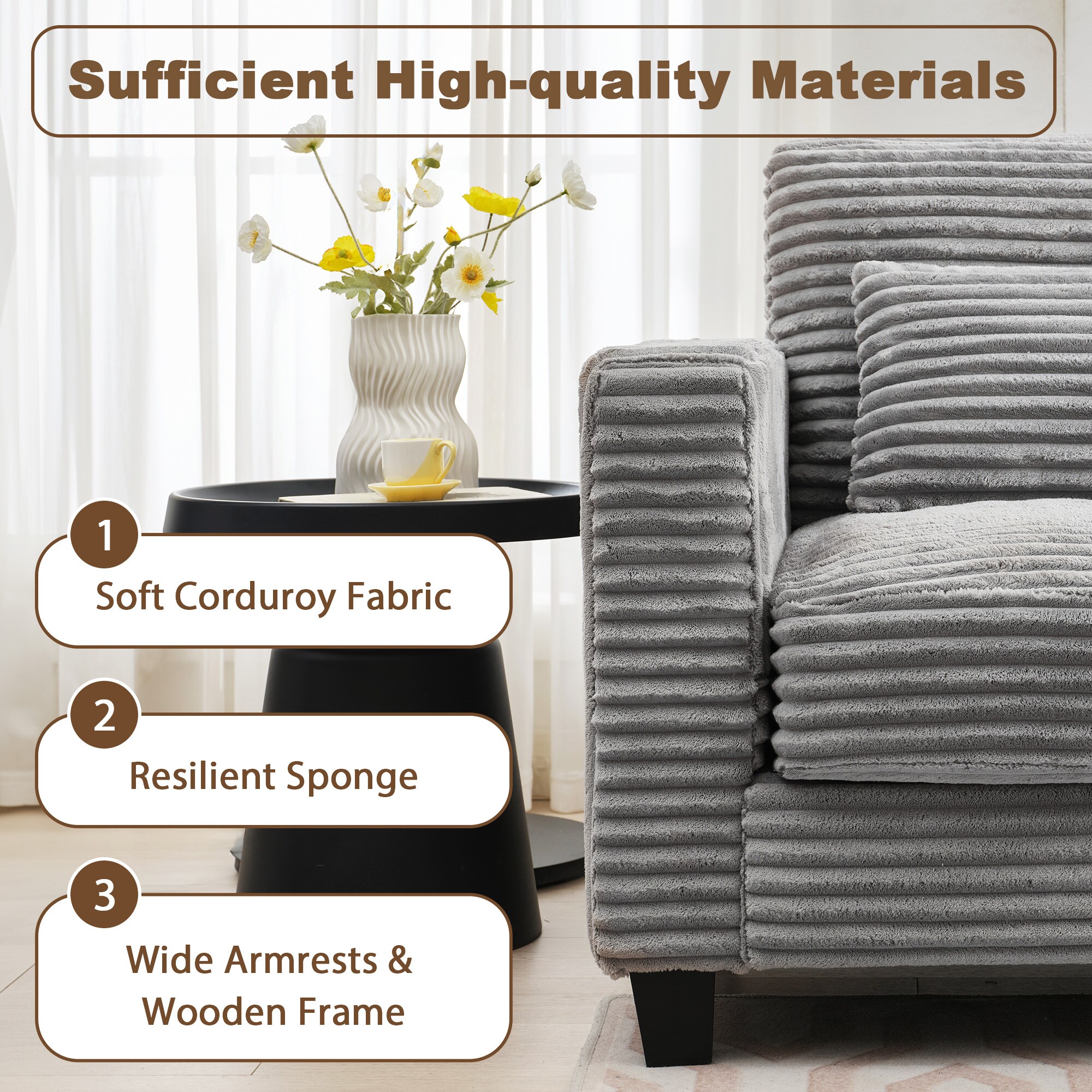 VOUA SAF-NAPDPU-DG Sofas-Loveseats - View #7