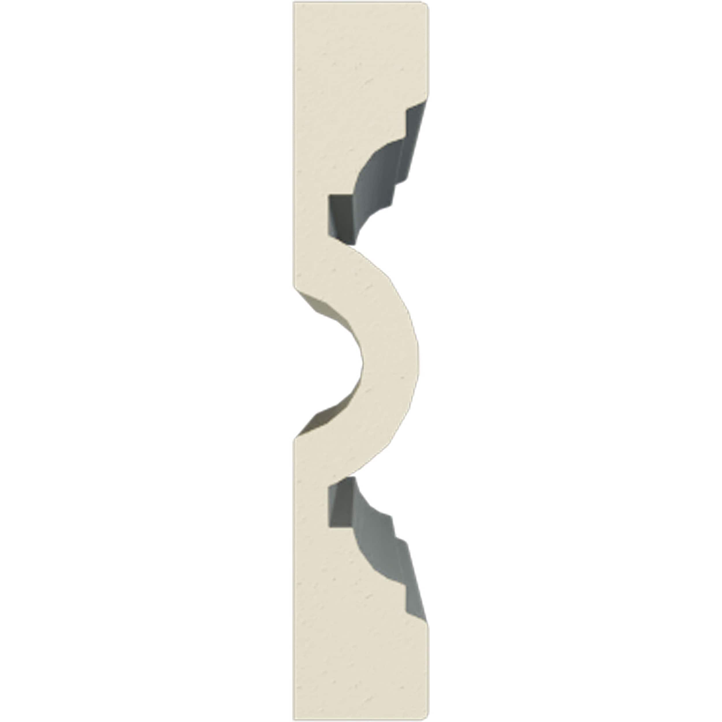 Primed White Polyurethane Decorative Chair Rail Moulding