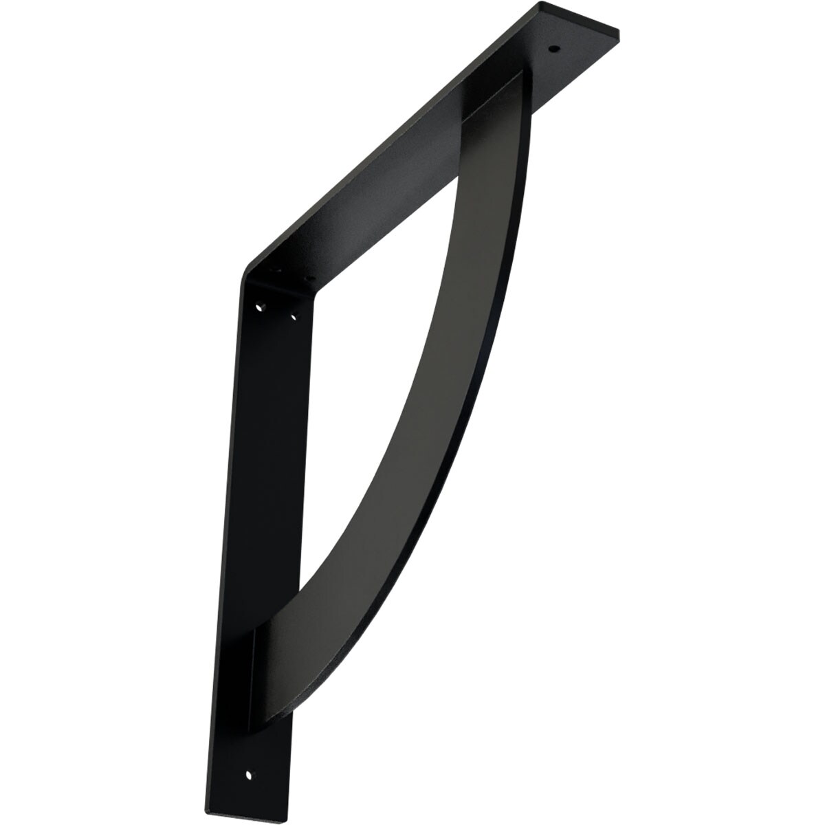 Ekena Millwork BKTM02X14X14BUPBL Bulwark 14-in x 2-in x 14-in Black Steel Countertop support bracket