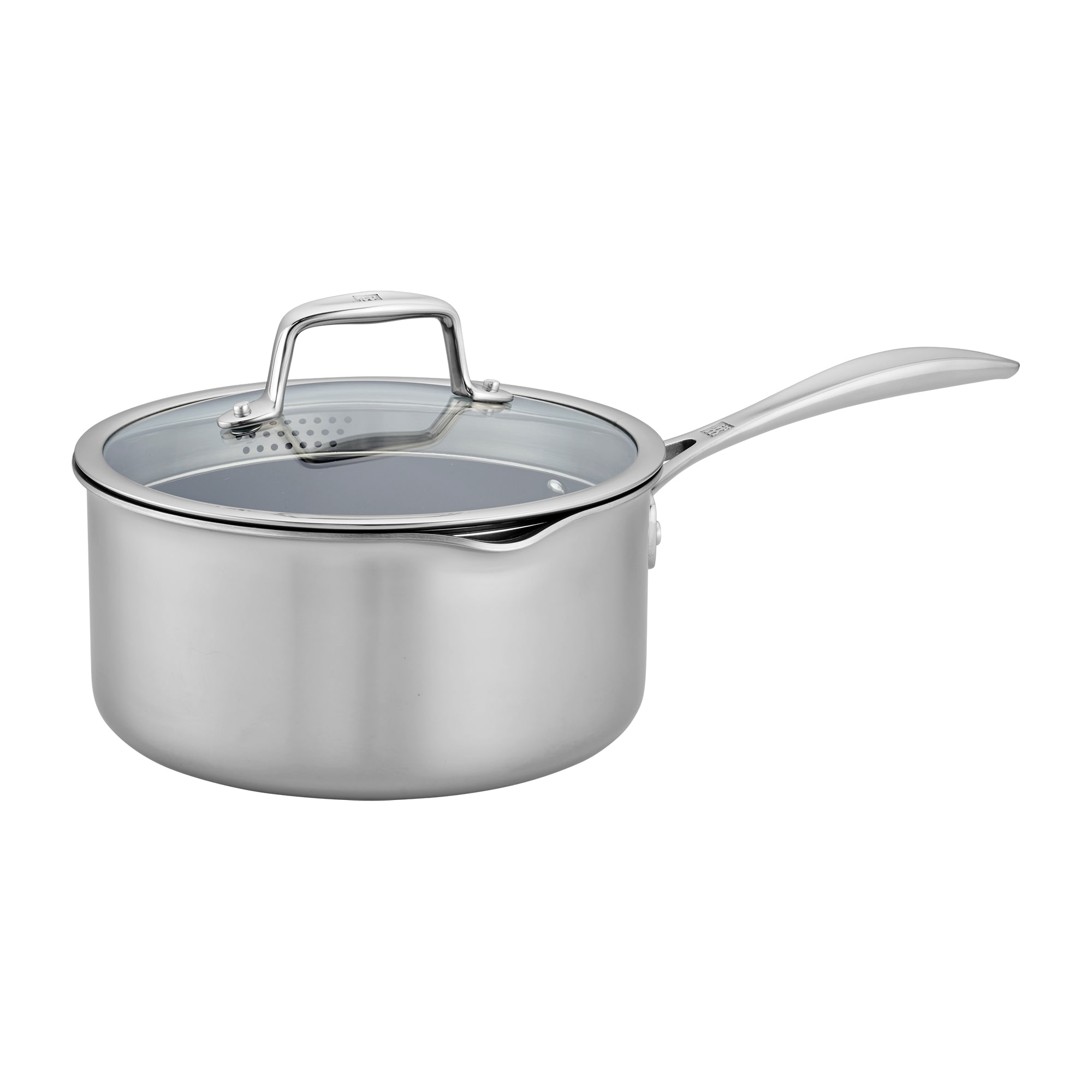 Zwilling Clad CFX 8.5-in Steel with Non-stick Coating Cooking Pan with Lid