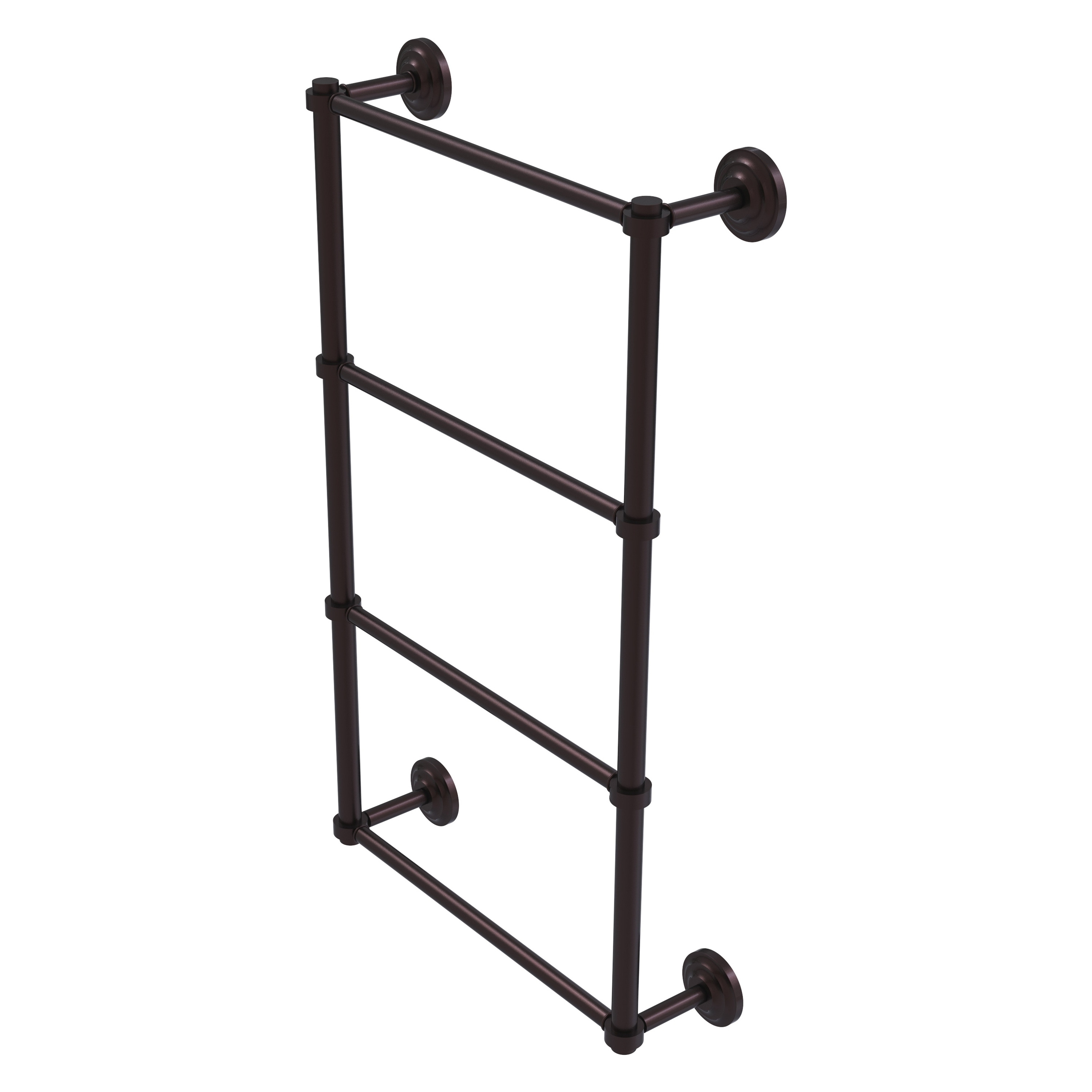 Allied Brass QN-28-36-ABZ Que New 36-in double Antique Bronze Wall mount 4-tier Towel Bar