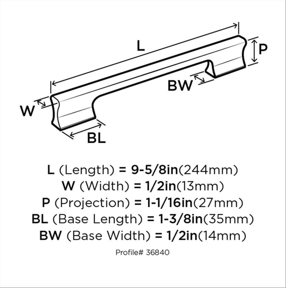 Amerock BP3684026 Cabinet-Pulls - View #7