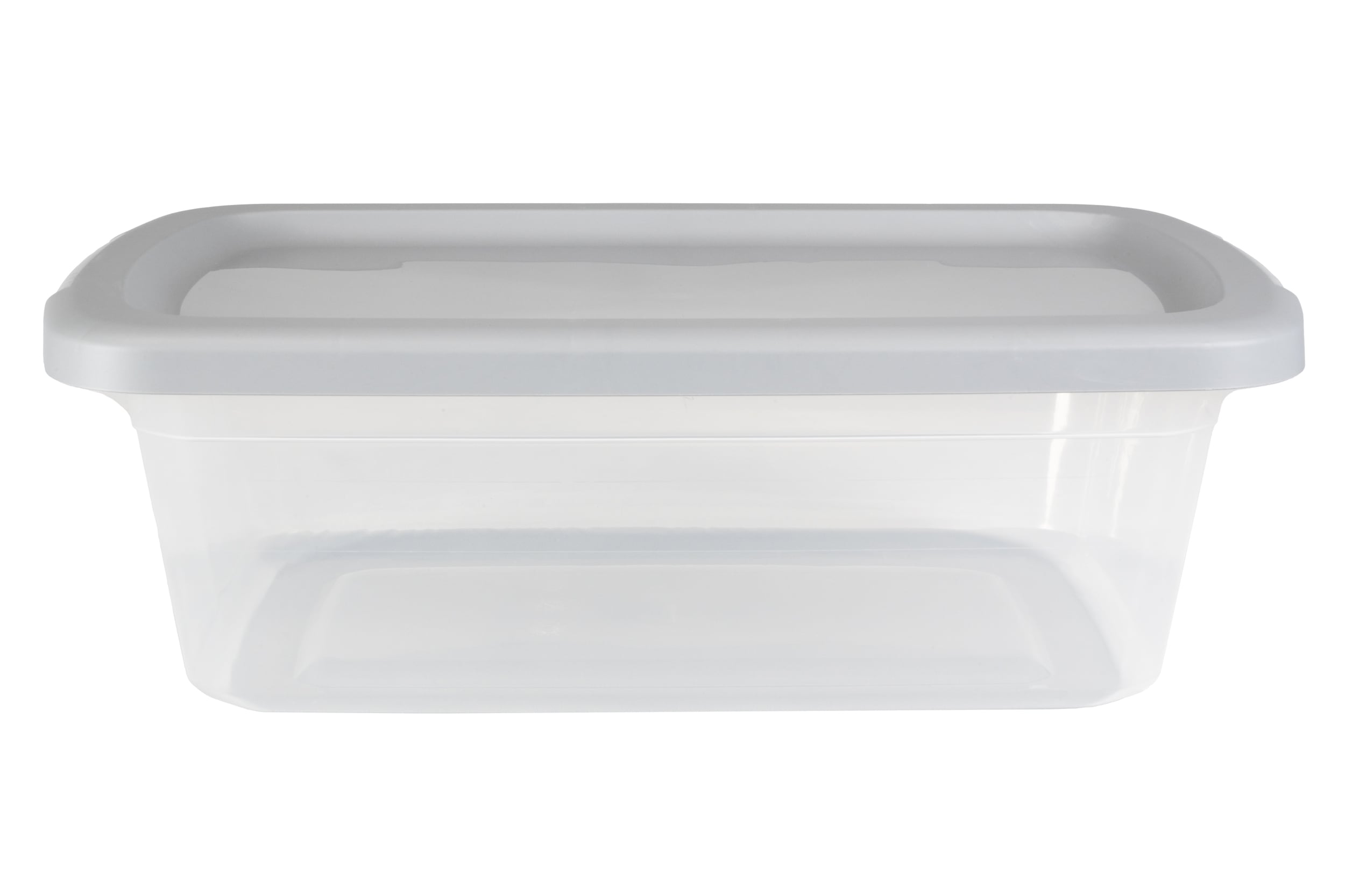 Project Source Large 13-Gallons (52-Quart) Clear, White Underbed Tote with  Latching Lid in the Plastic Storage Containers department at