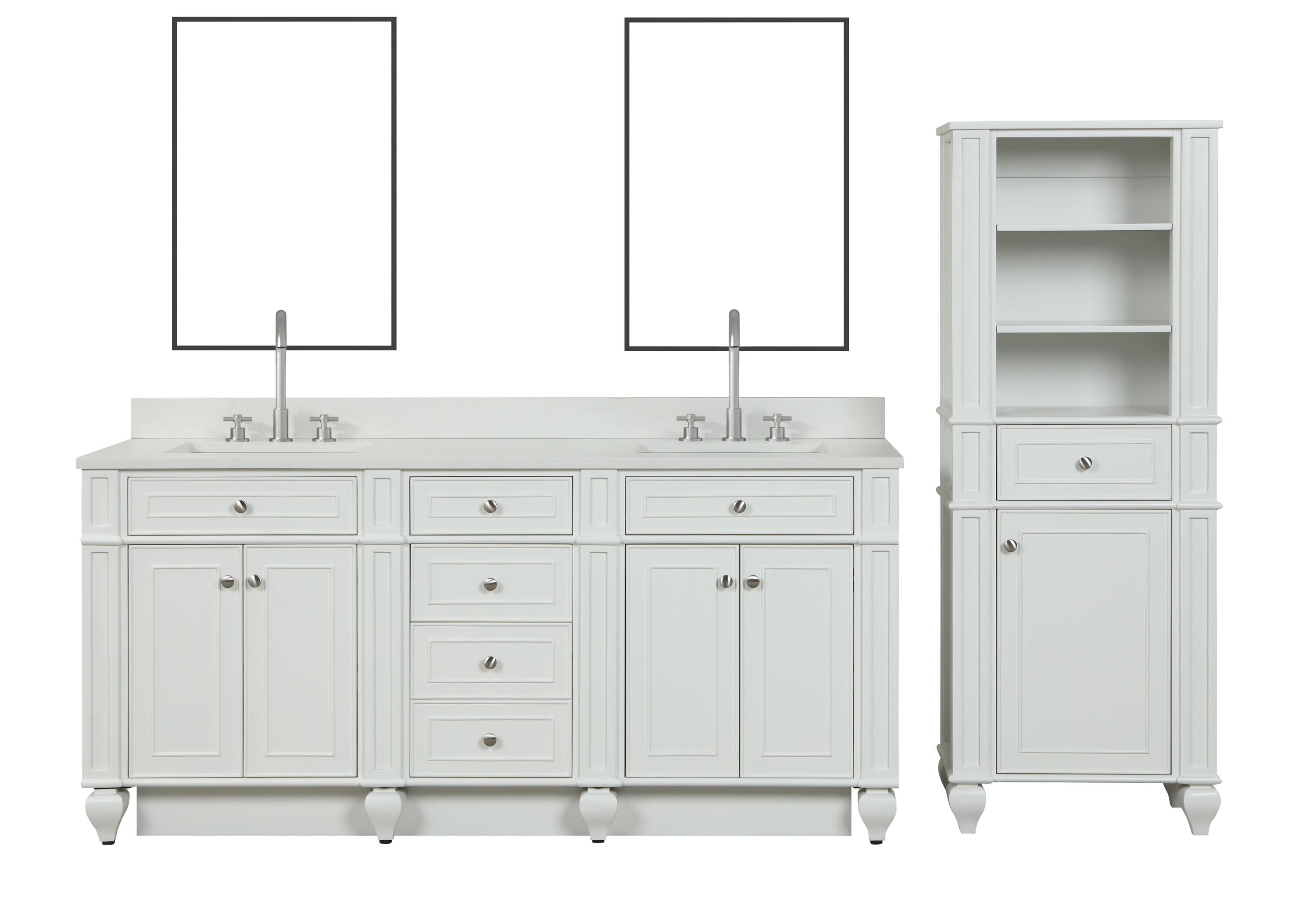 Design Element WN-72-W Bath-Vanity-Combo - View #15