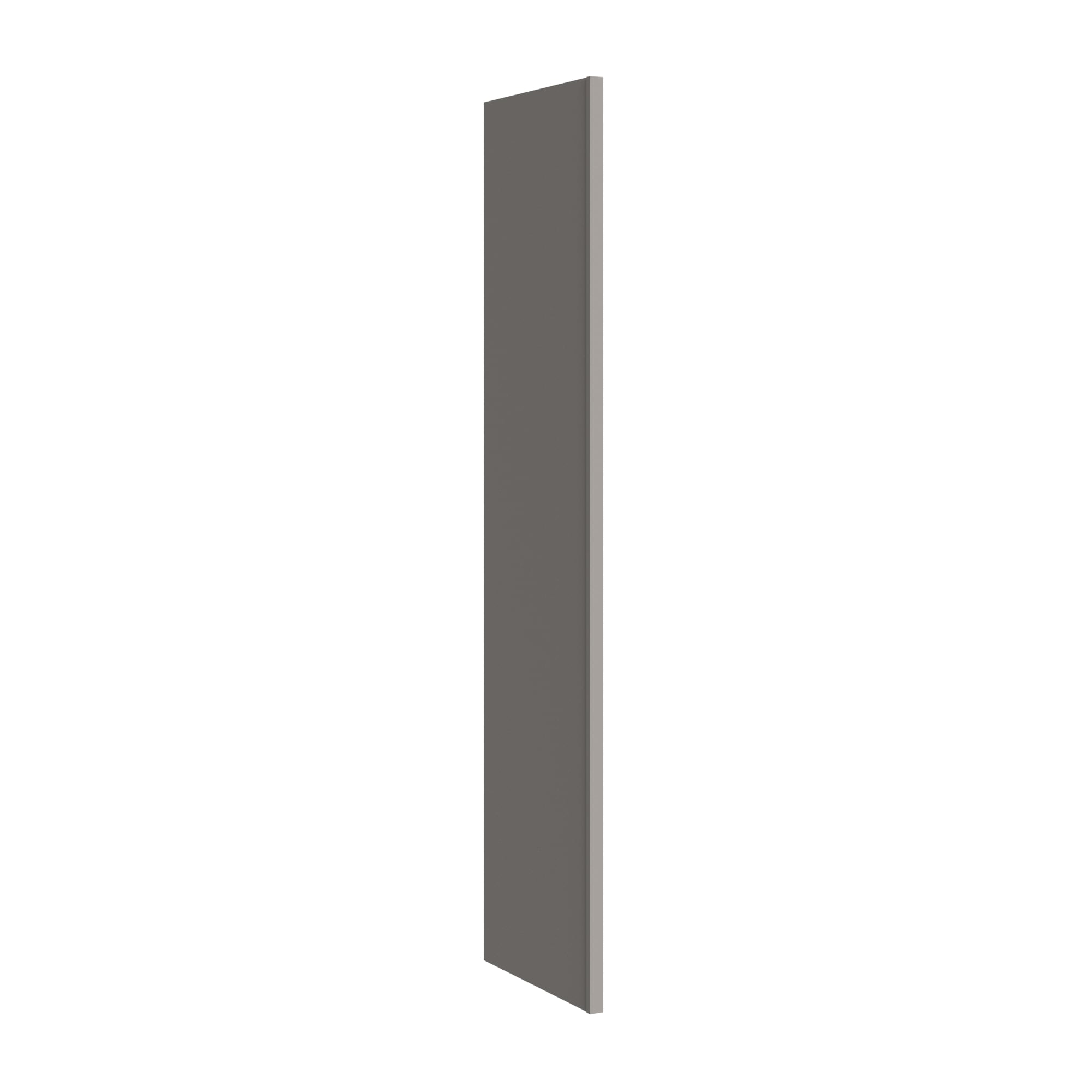 KraftMaid Momentum REP1 1/2.93G81 Deveron Cabinet End Panel 1.5-in W x 93-in H x 24-in D Pebble Grey Painted (Refrigerator End Panel)