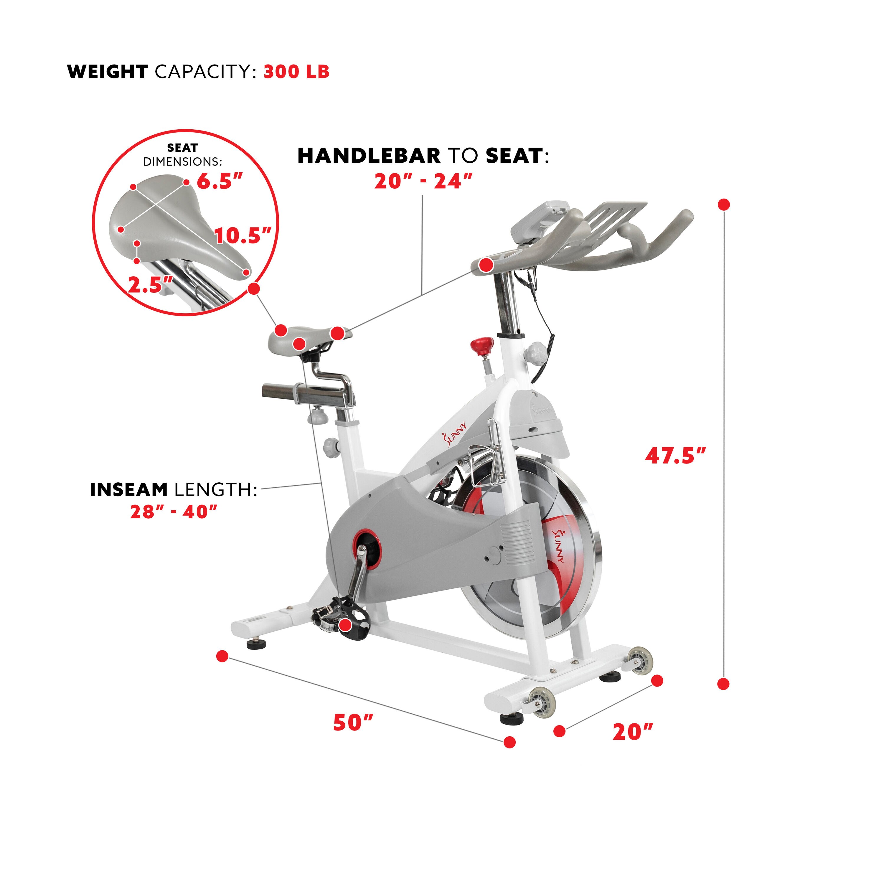 Sunny Health & Fitness SF-B1876 Exercise-Bikes - View #4