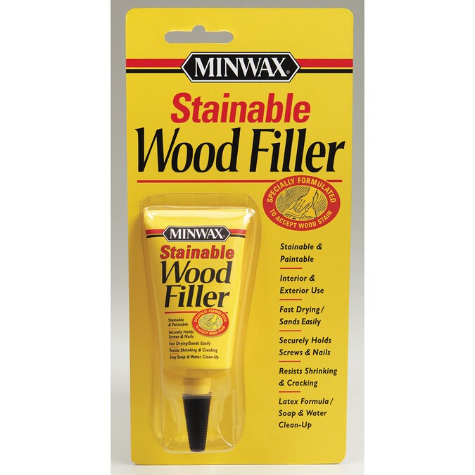Minwax 1 Oz Stainable Wood Filler In, Outdoor Wood Filler Stainable