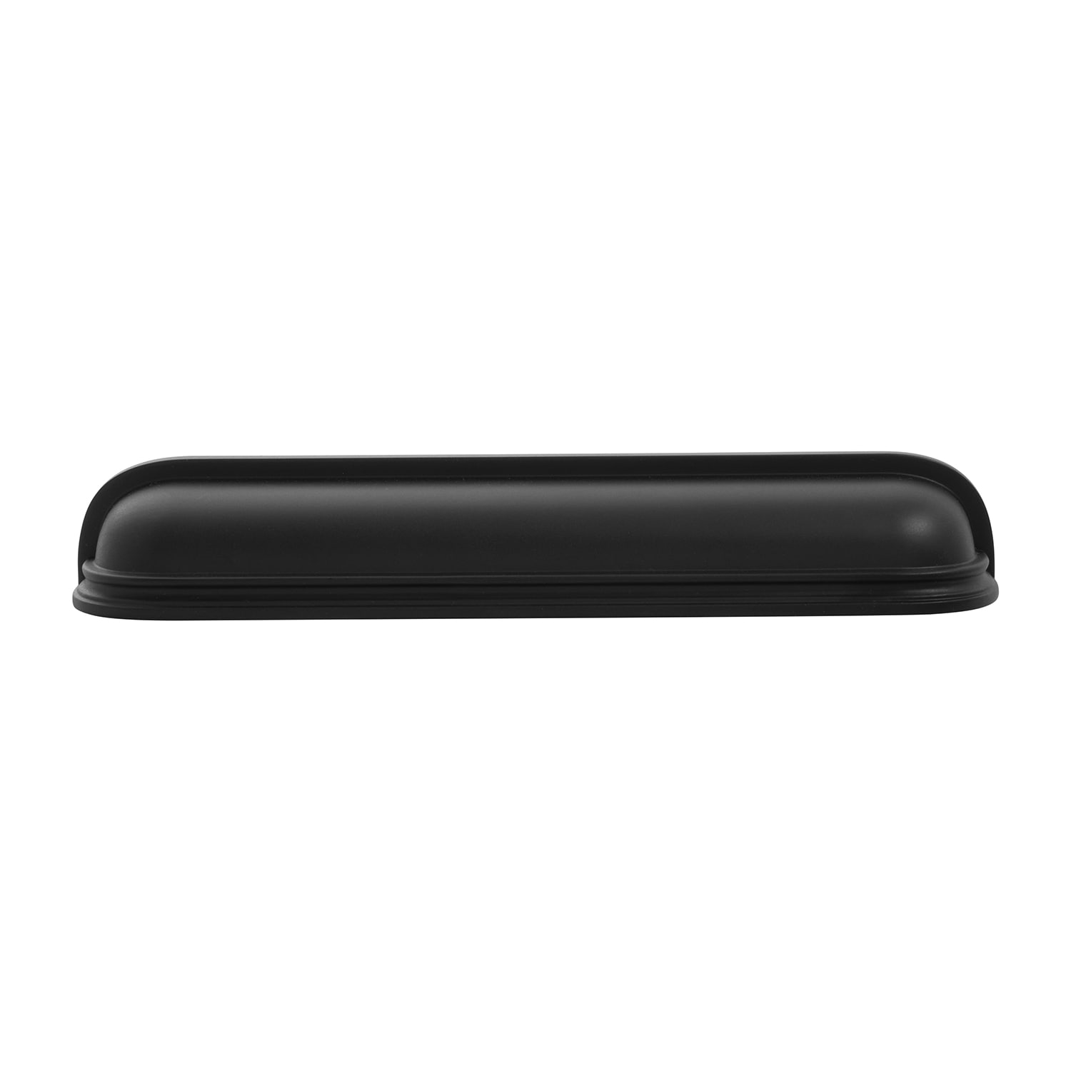 Belwith Keeler B080208-MB Berkshire 5-1/16-in or 6-5/16-in , 128mm or 160mm Center to Center Matte Black Dual Mount Oval Cup Drawer Pull