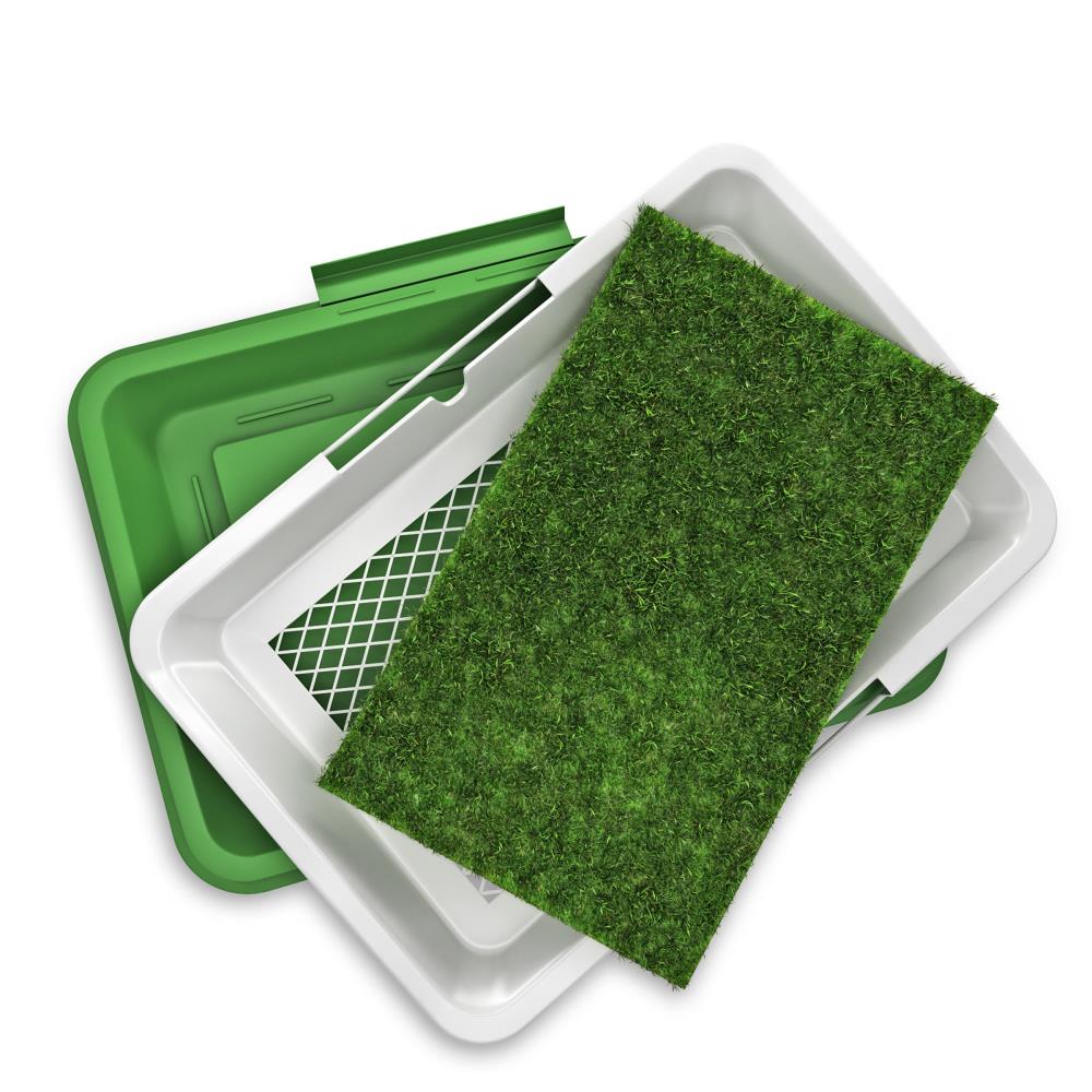 Pet Pal 1.25-in x 16-in Reusable Plastic Artificial Grass Mat in