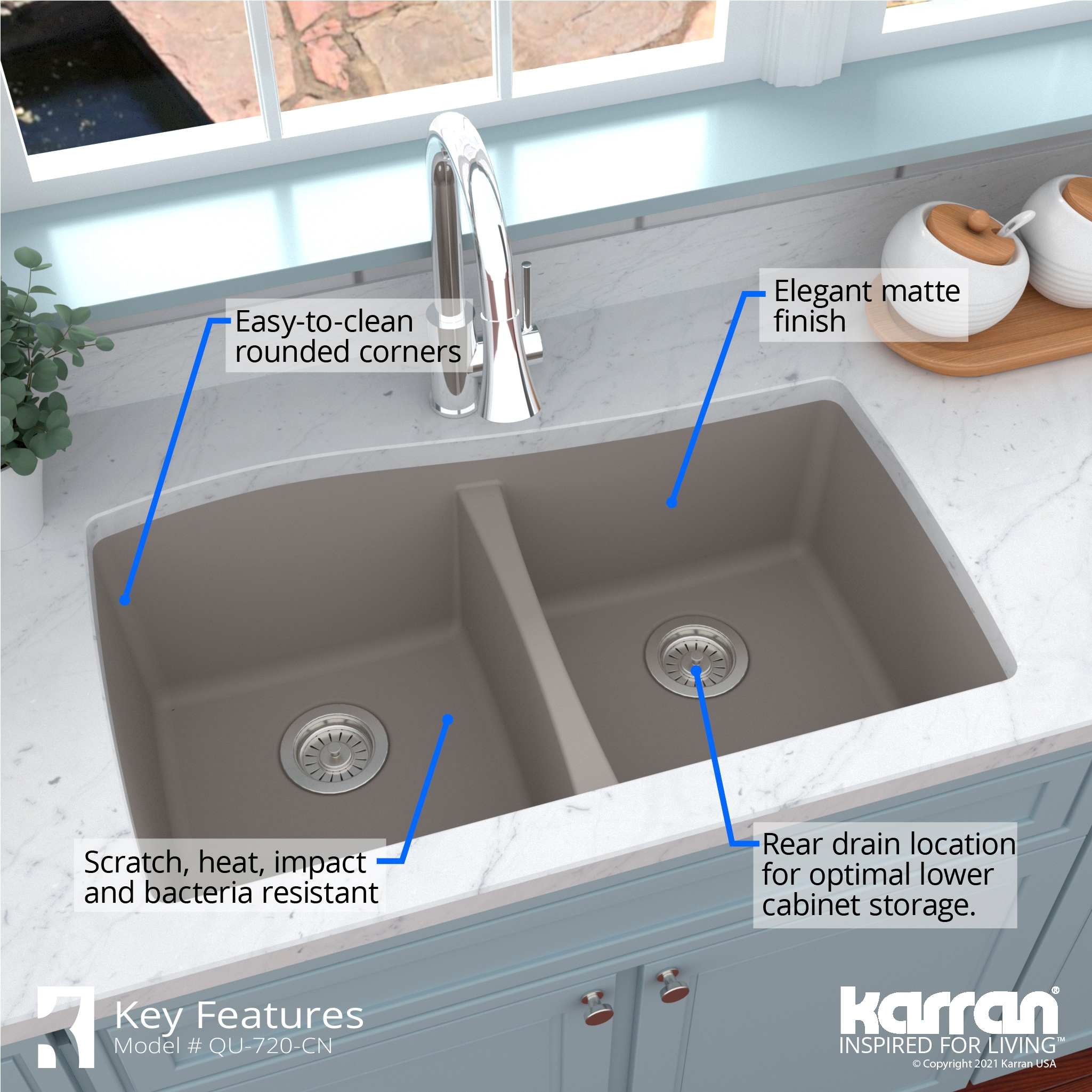 Karran QU-720-CN Kitchen-Sinks - View #7