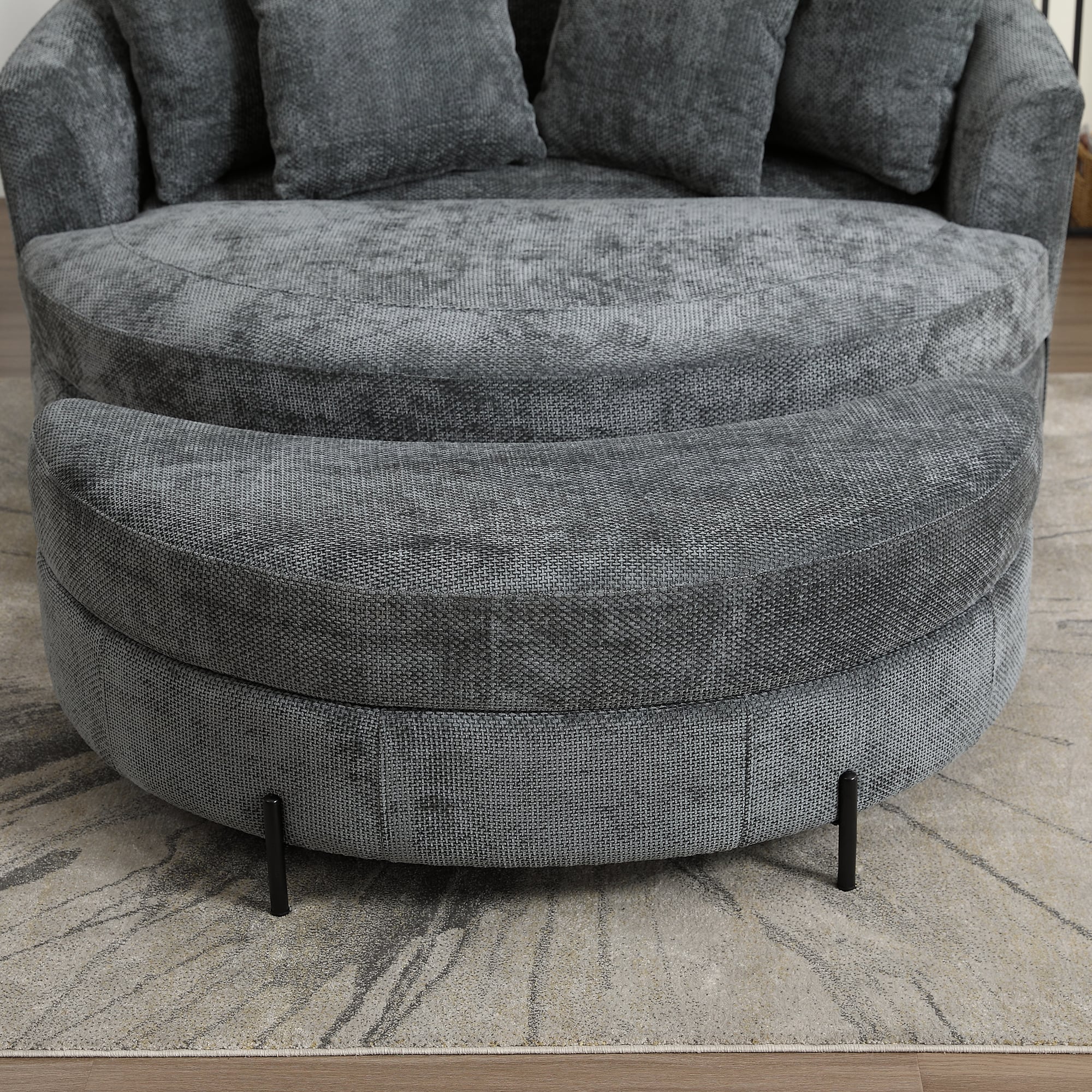 Aortzio HM-A4060-CHARCOAL bench - View #2