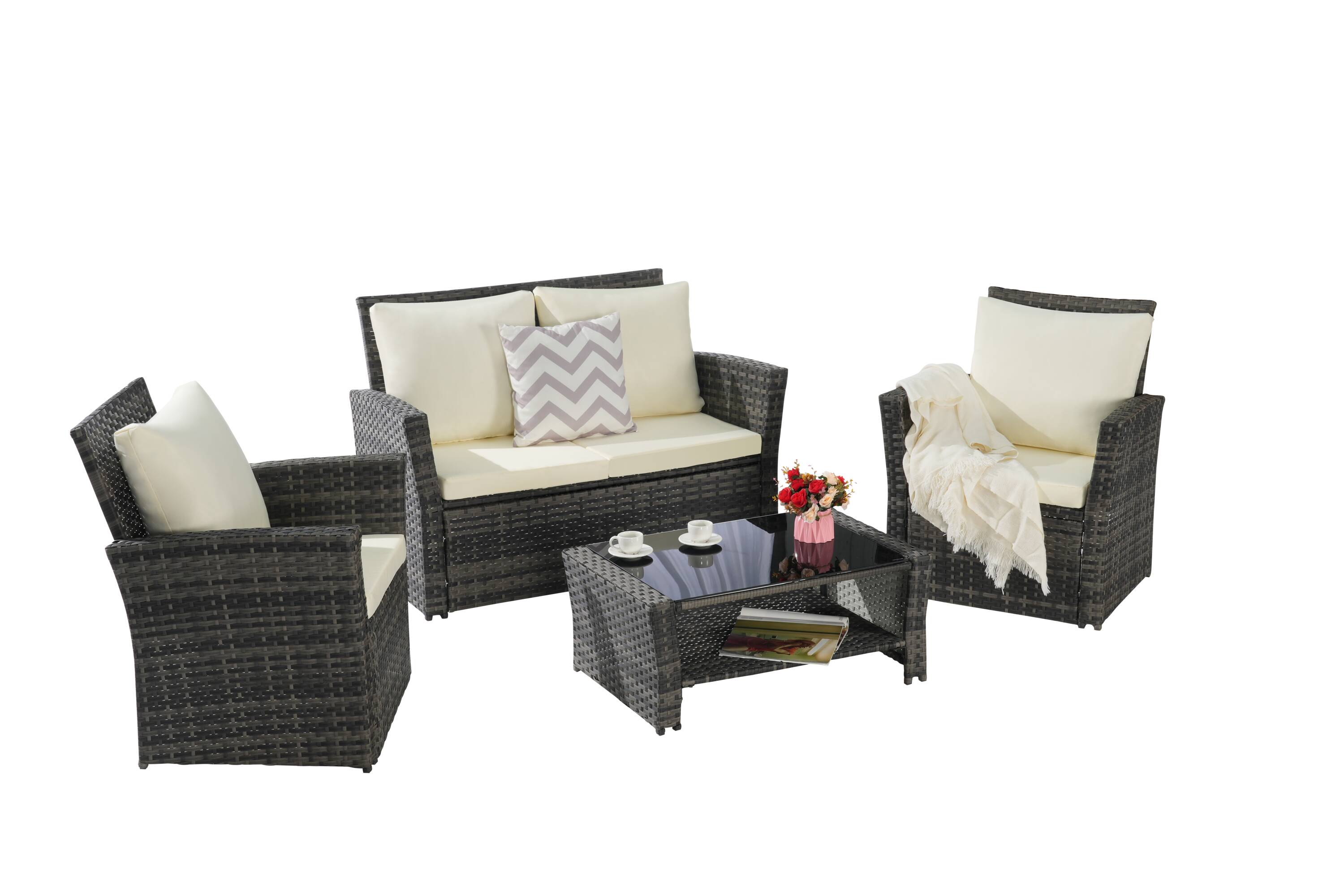 SANSTAR LRS-857M Patio-Conversation-Sets - View #3