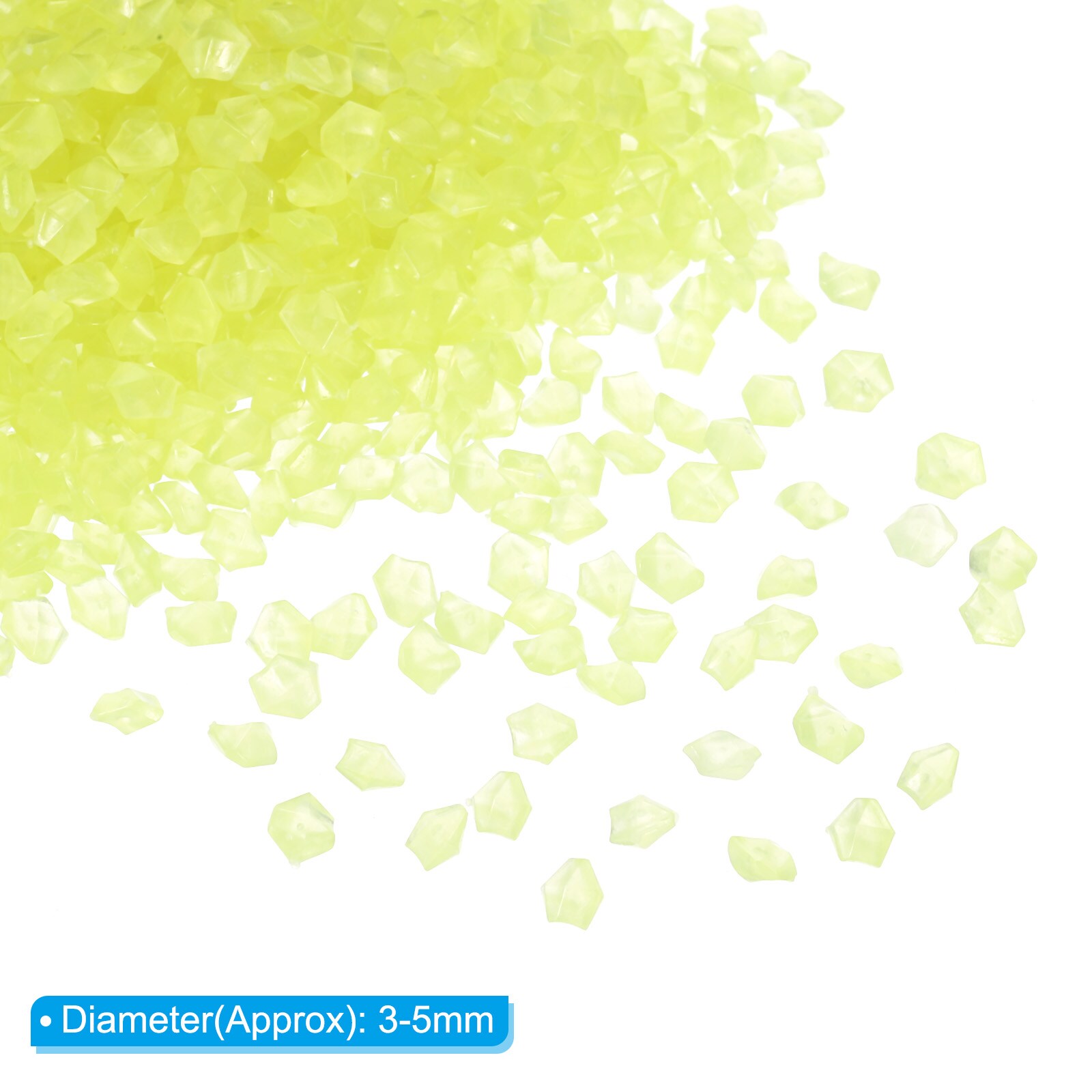 Unique Bargains 5000pcs Glow Rocks 3-5mm Glow Pebbles Decoration in the ...