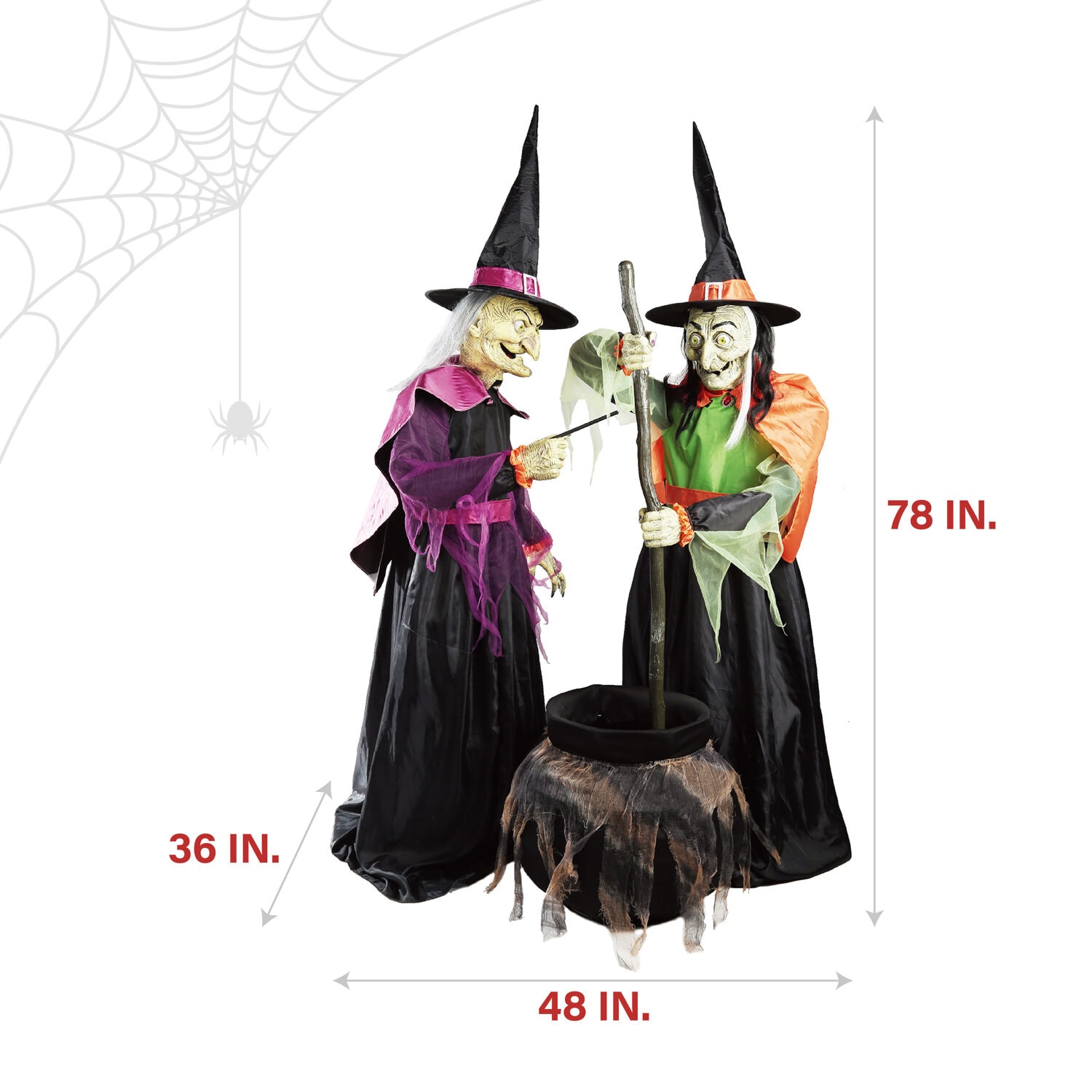 The Holiday Aisle® 5.6 Ft Halloween Hanging Animated Talking