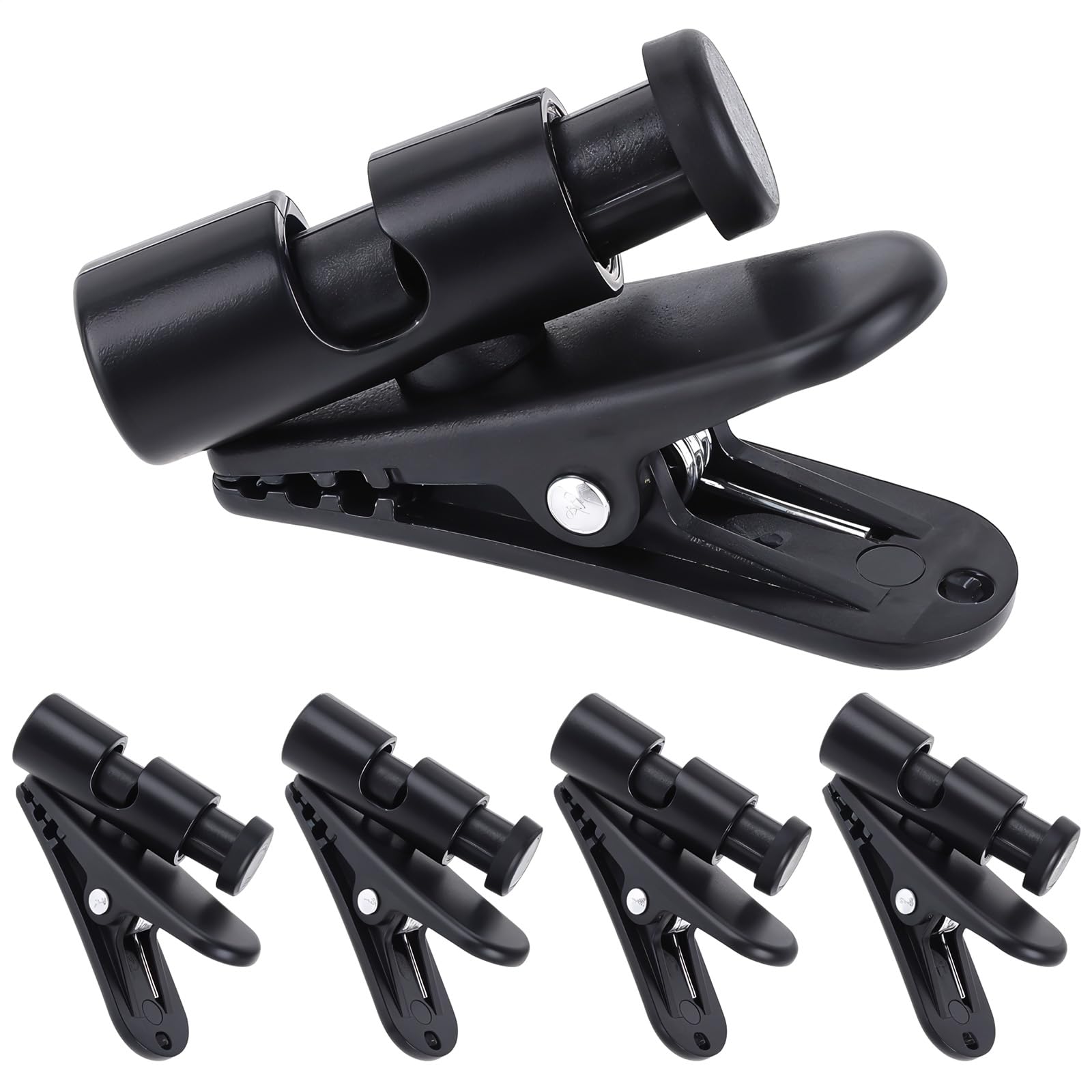 Aoibox  5 Pack Earbud Cable Clips for 2 4 mm Headphone Wires Clothing Collar Cord Clamp Hooks for Tangle Control