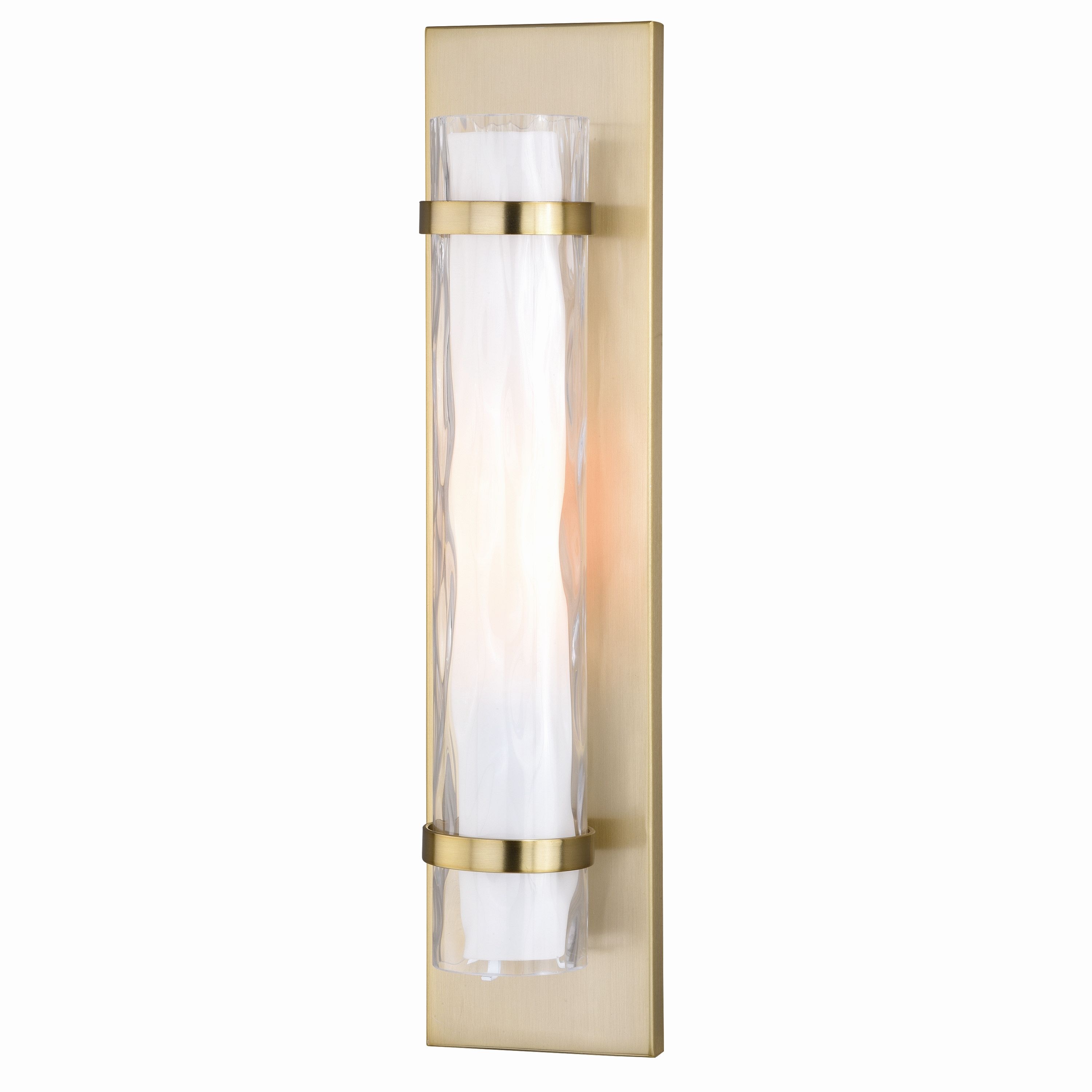 Cascadia W0310 Vilo 4.5-in W 1 -Light Satin Brass Wall Sconce
