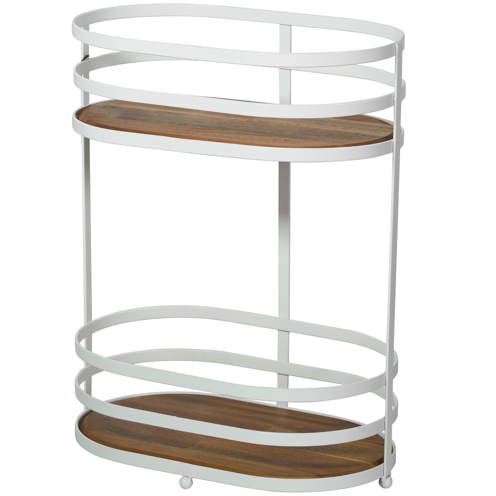ACENTO CC424MWT Matte White Metal Bathroom organizer