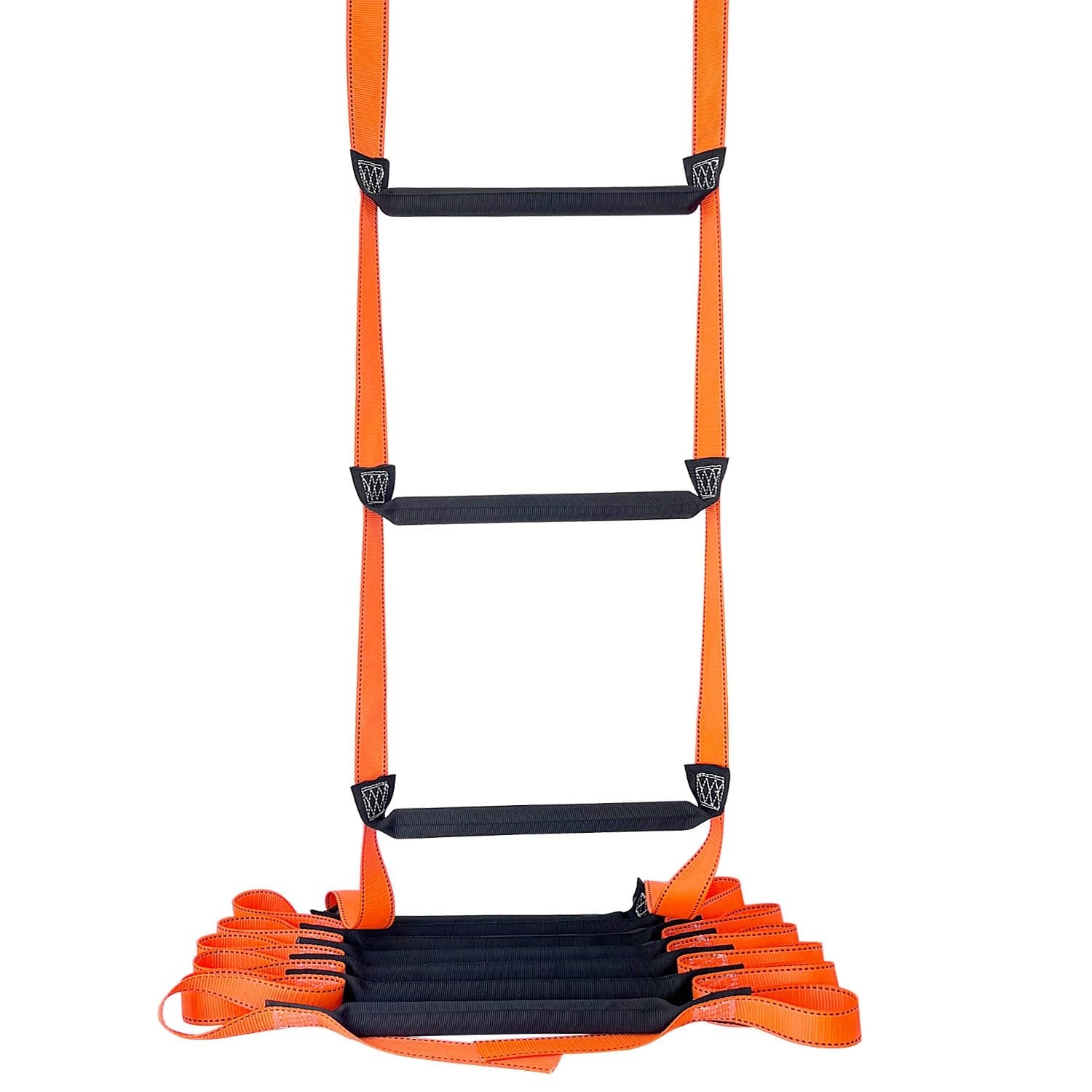 Etokfoks 26 2ft Fire Escape Ladder 1 Pack High Strength Polyester 2300lb Load Bearing Reusable Solid Steps #LETX6VEJ6