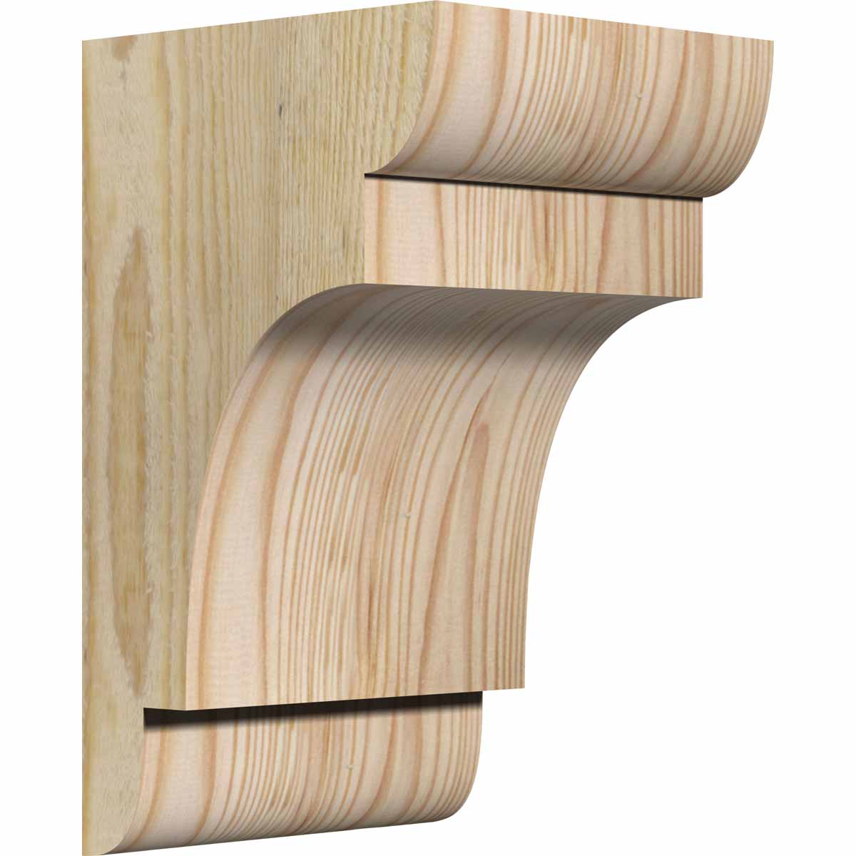 Ekena Millwork COR06X06X10NEB00RDF 6-in x 6-in x 10-in New brighton Unfinished Douglas fir Wood Paintable/Stainable Corbel