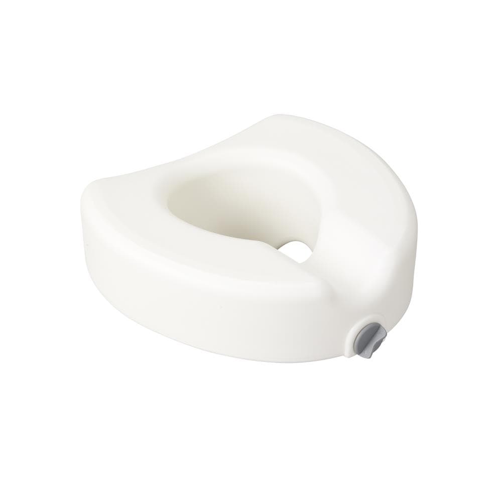 Drive Medical White Toilet Seat Riser for Bathroom Safety – 300 lbs. Weight Capacity, Lightweight & Portable
