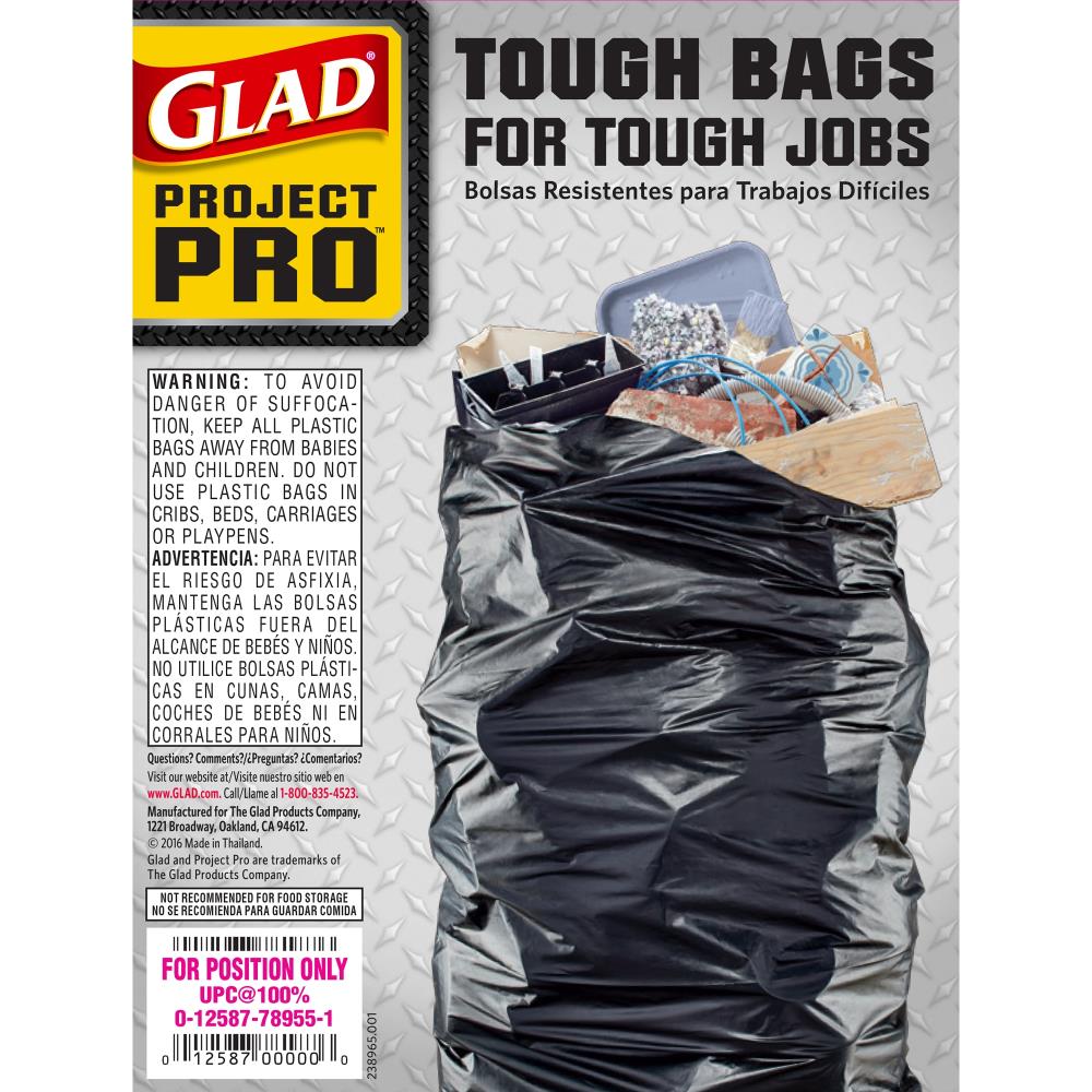 DEMO BAGS 42-Gallons Outdoor Polypropylene Flap Tie Trash Bag (20