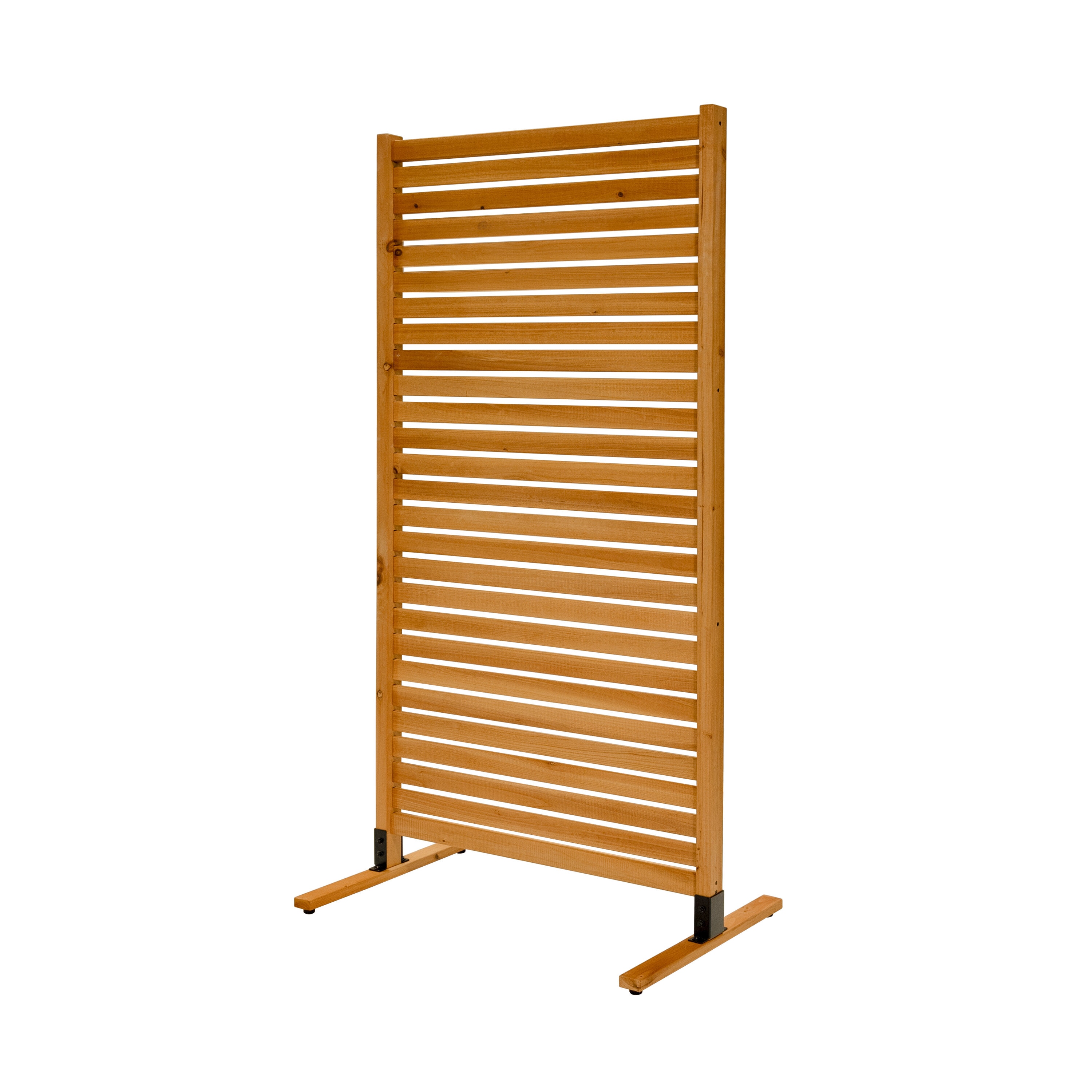 Enclo Privacy Screens EC18030 Tiaga Slatted Freestanding or Surface Mounted 36-in W x 73.5-in H Wood Cedar Outdoor Privacy Screen