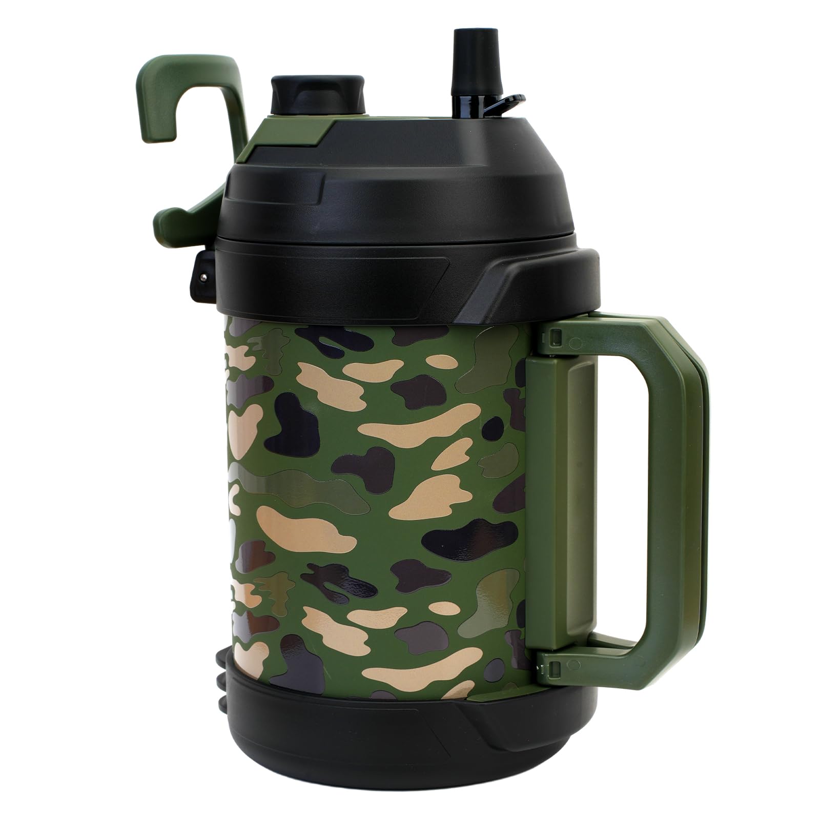 Oyezvary  Gallon Water Bottle 128 oz Insulated Stainless Steel Sports Jug Triple Wall Vacuum Keeps Drinks Cold Up to 48 Hours Sweat Proof Wide