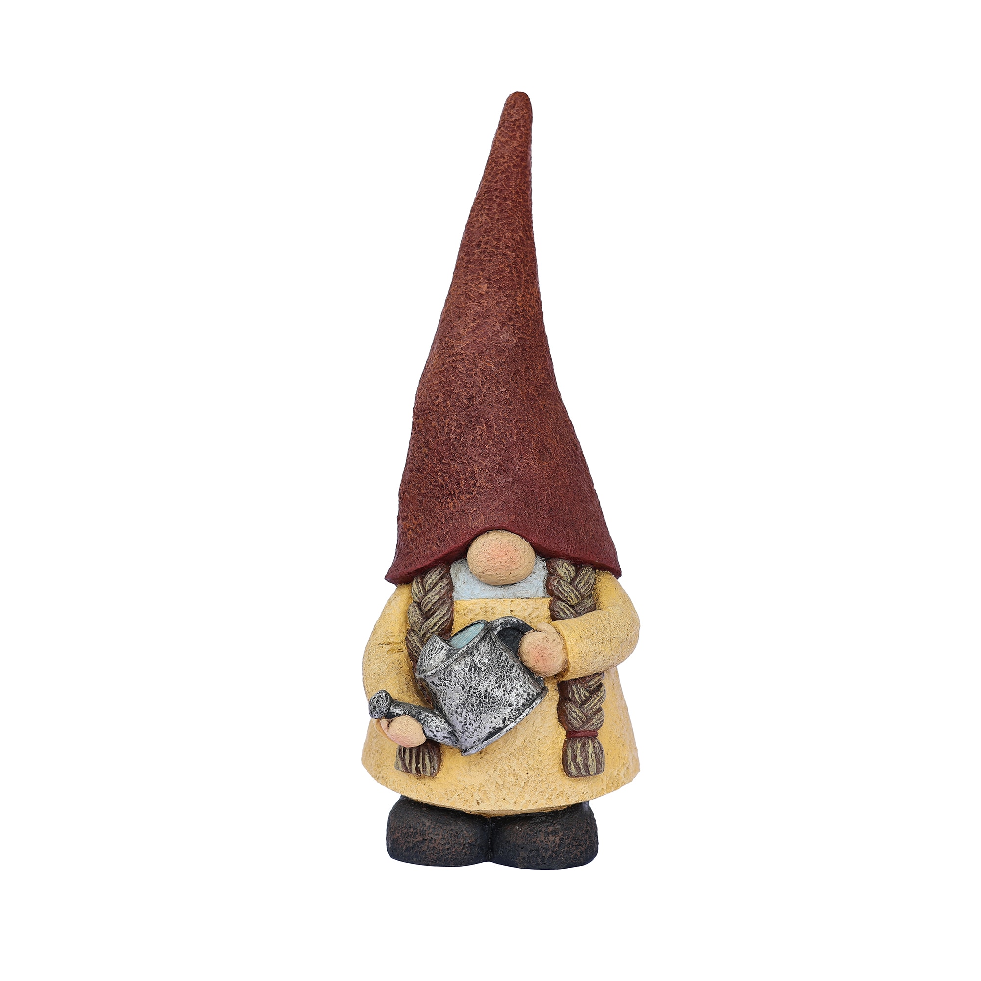 Hi-Line Gift 75616-14 16.14-in H x 6.69-in W Yellow Gnome Garden Statue