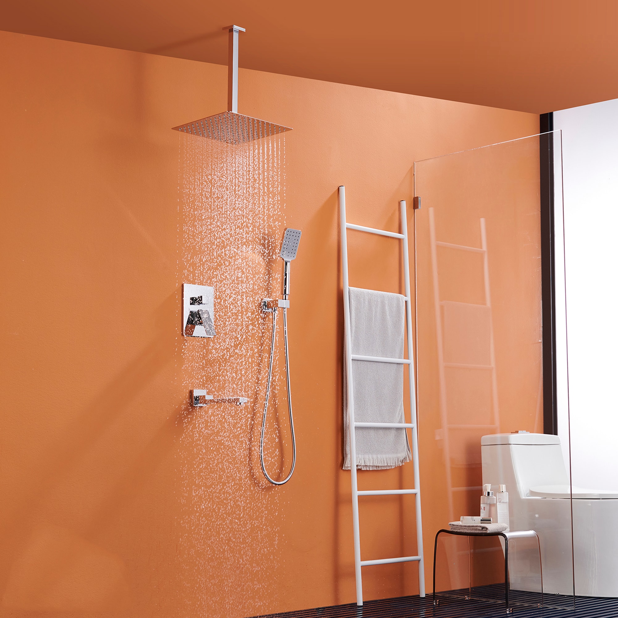 Clihome CL-EB10WMB Showerhead-Bar-Panels - View #4