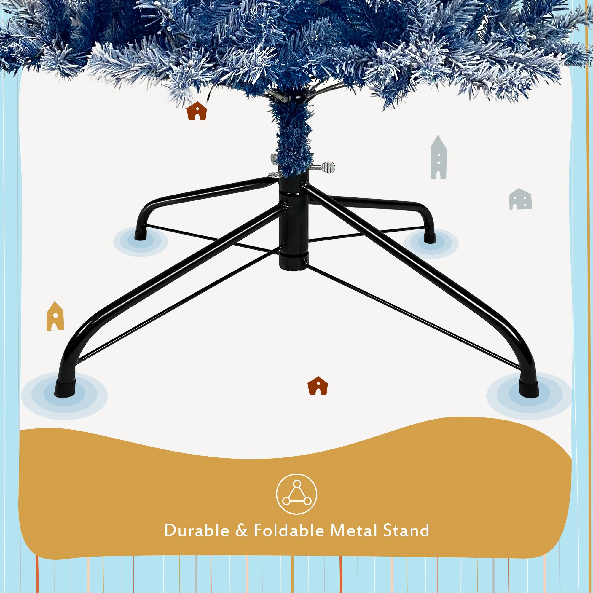 WELLFOR YA723375GW Artificial-Christmas-Trees - View #6