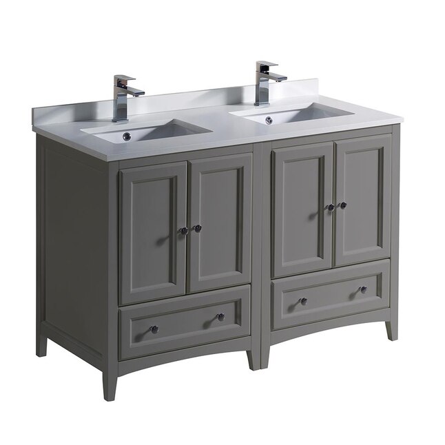 Double Sink Bathroom Vanity, What Size Sink For A 48 Inch Vanity