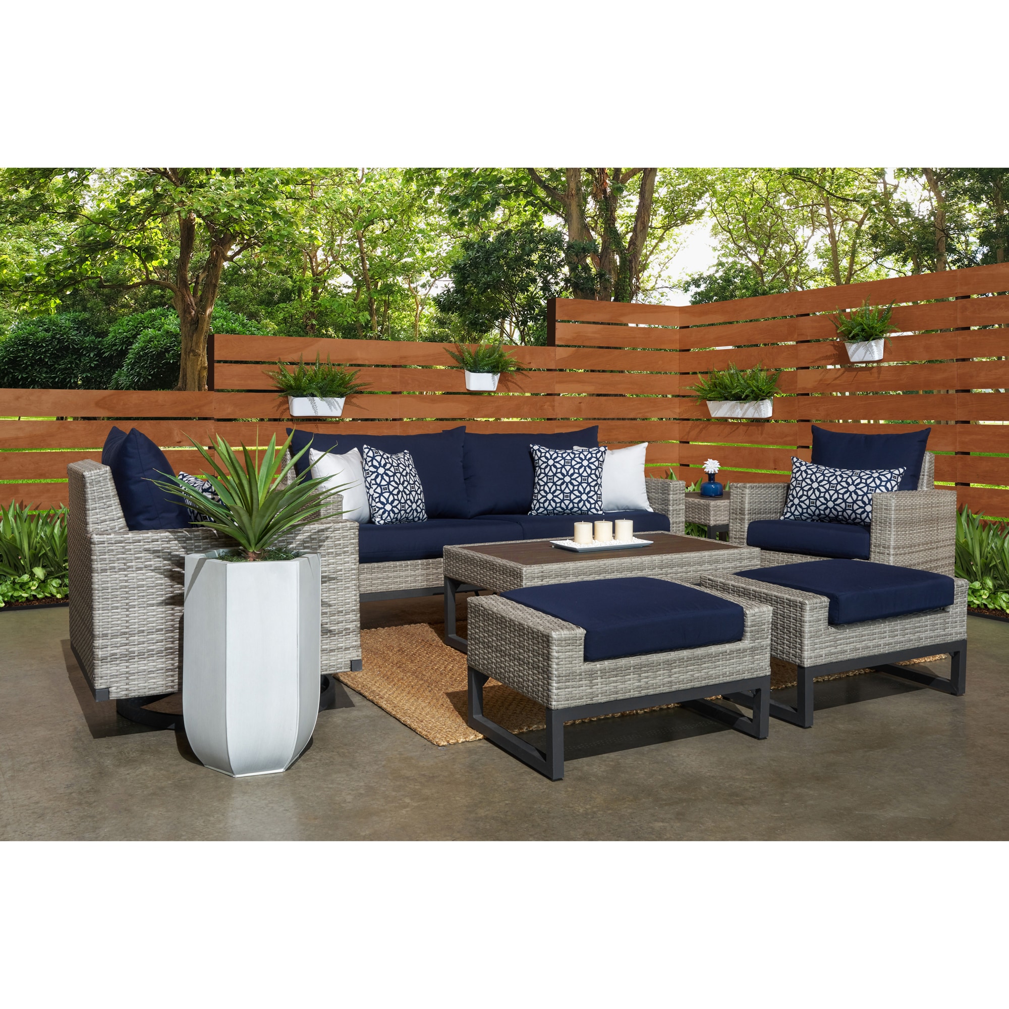 RST Brands OP-PESS7M-MILO-GNVYK Patio-Conversation-Sets - View #9