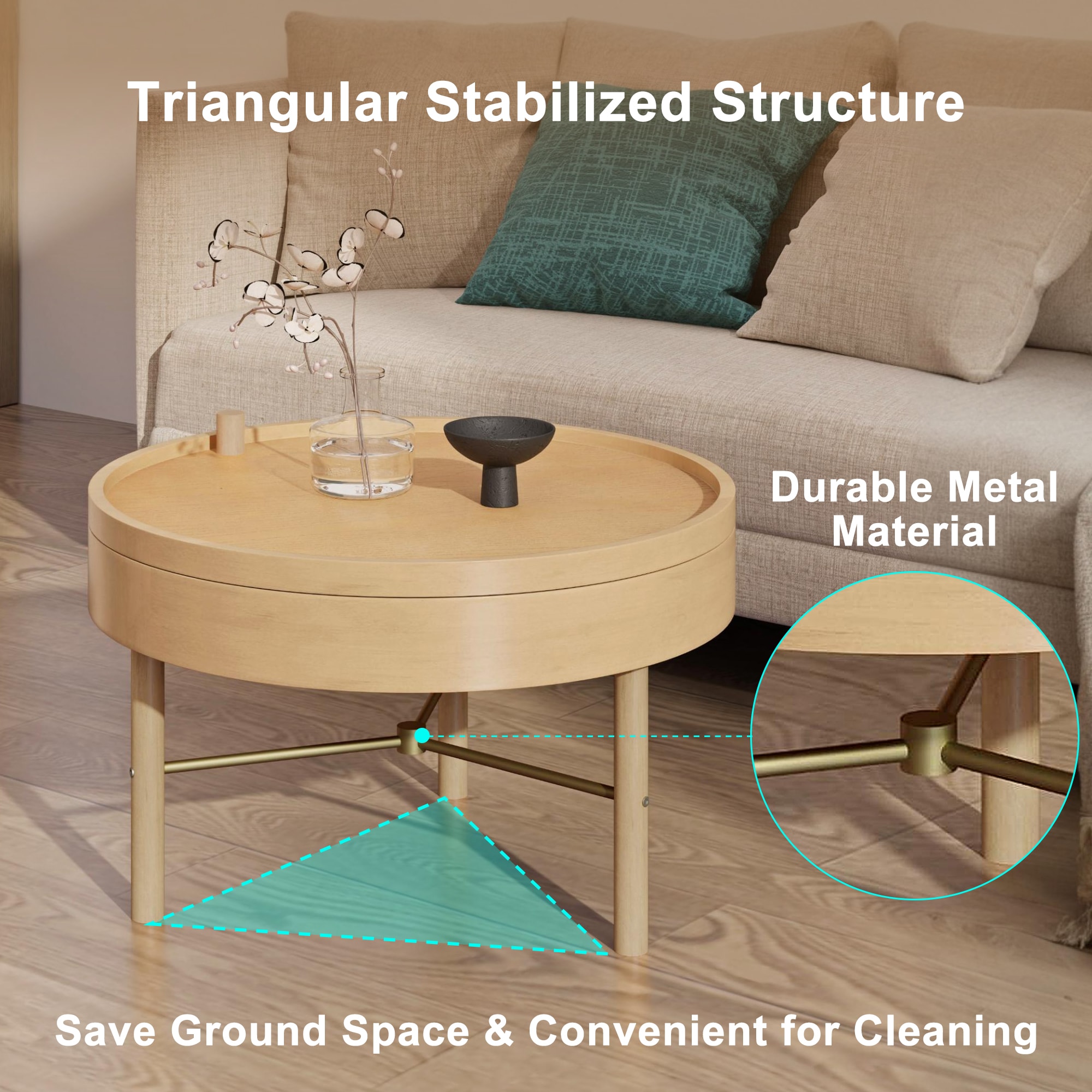ModernLuxe L3P-N735P185132N Coffee-Tables - View #5
