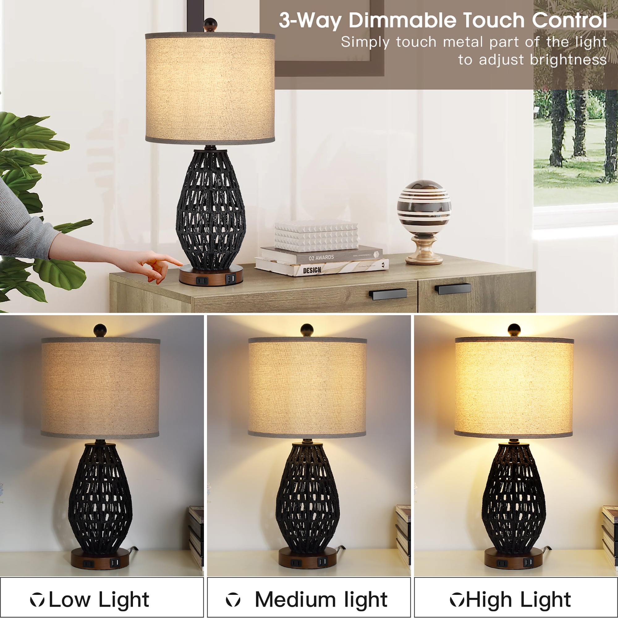 UrFurnishings TD-95 Table-Lamps - View #6