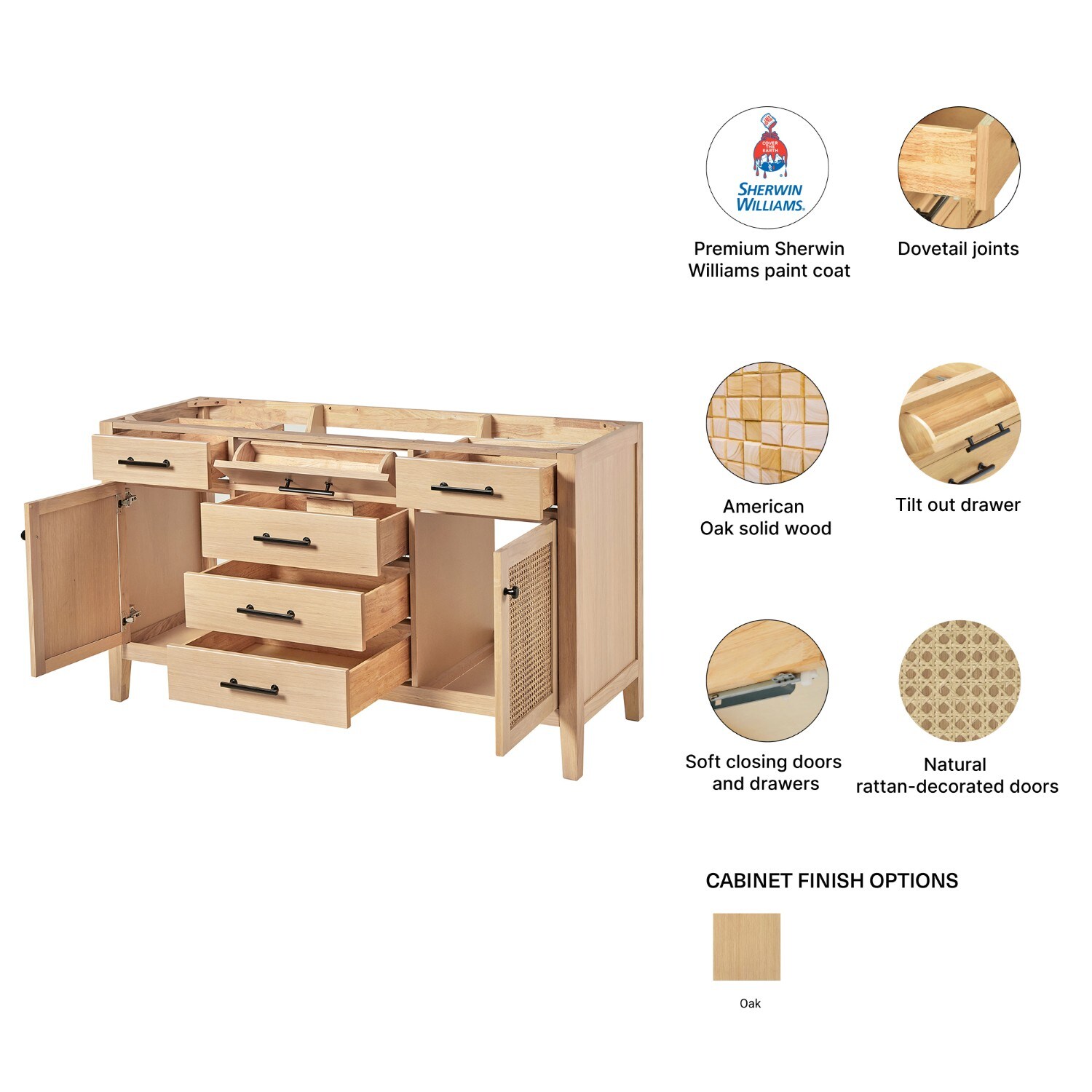 ARIEL C60-BC-WOA vanities - View #5