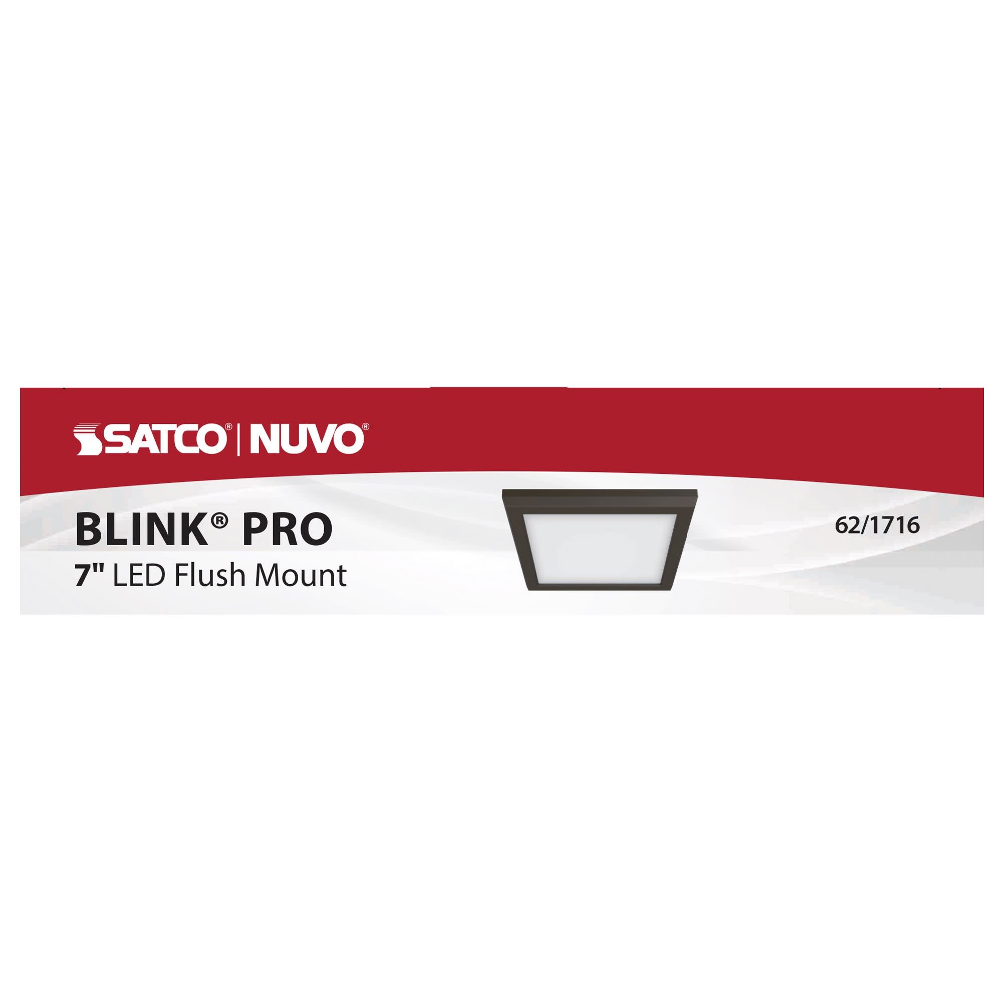Nuvo Lighting A-NUVO-62/1716 Blink Pro - Light Bronze / Dark Brown Utilitarian Aluminum Flush Mount Light