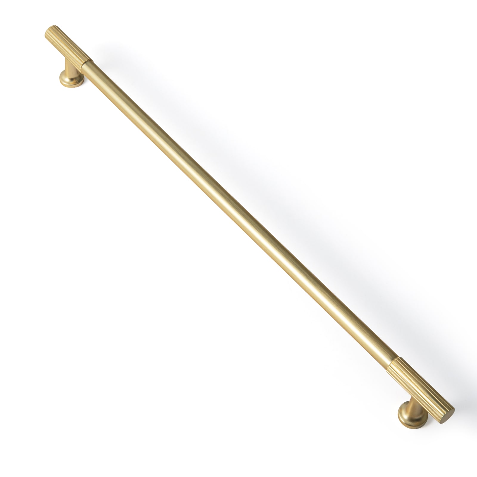 Miaokesen 9596TLS-320 12-5/8-in , 320mm Center to Center Light Brushed Brass Novelty Handle 6 -Pack