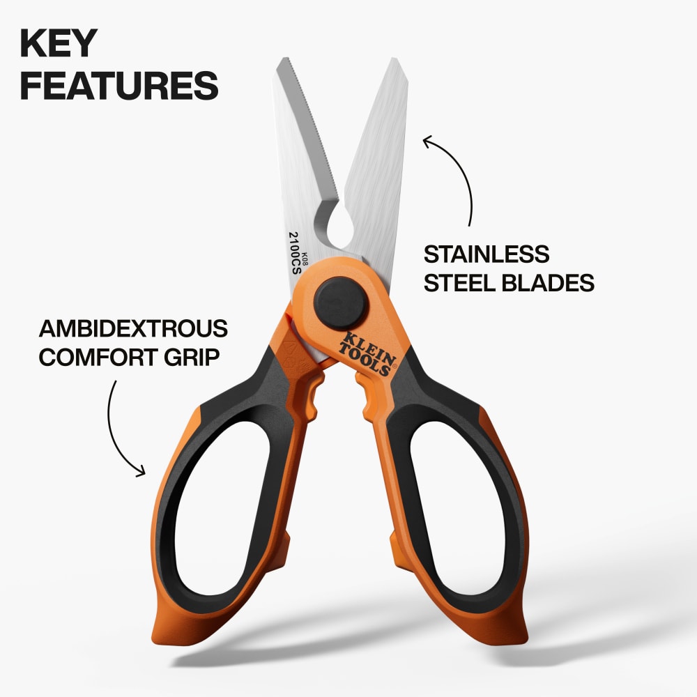 Klein Tools 2100CS scissors - View #2